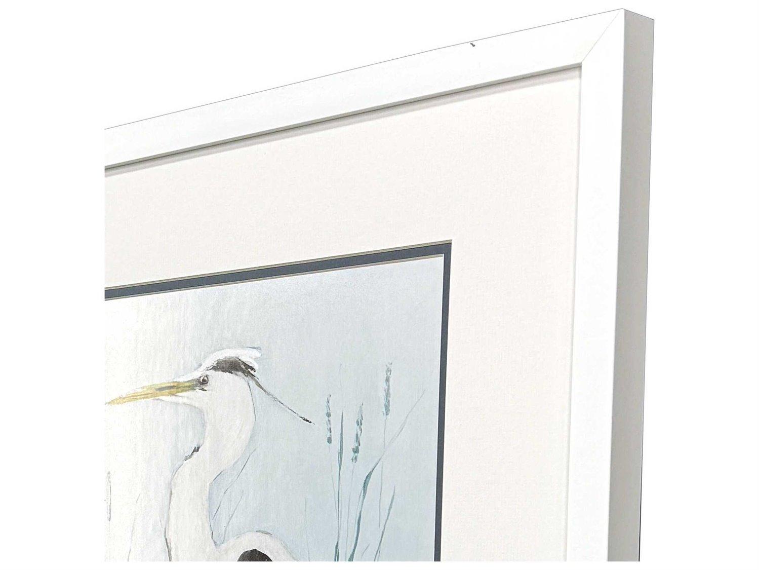 Paragon Animals Heron on Blue Wall Art Set of 2