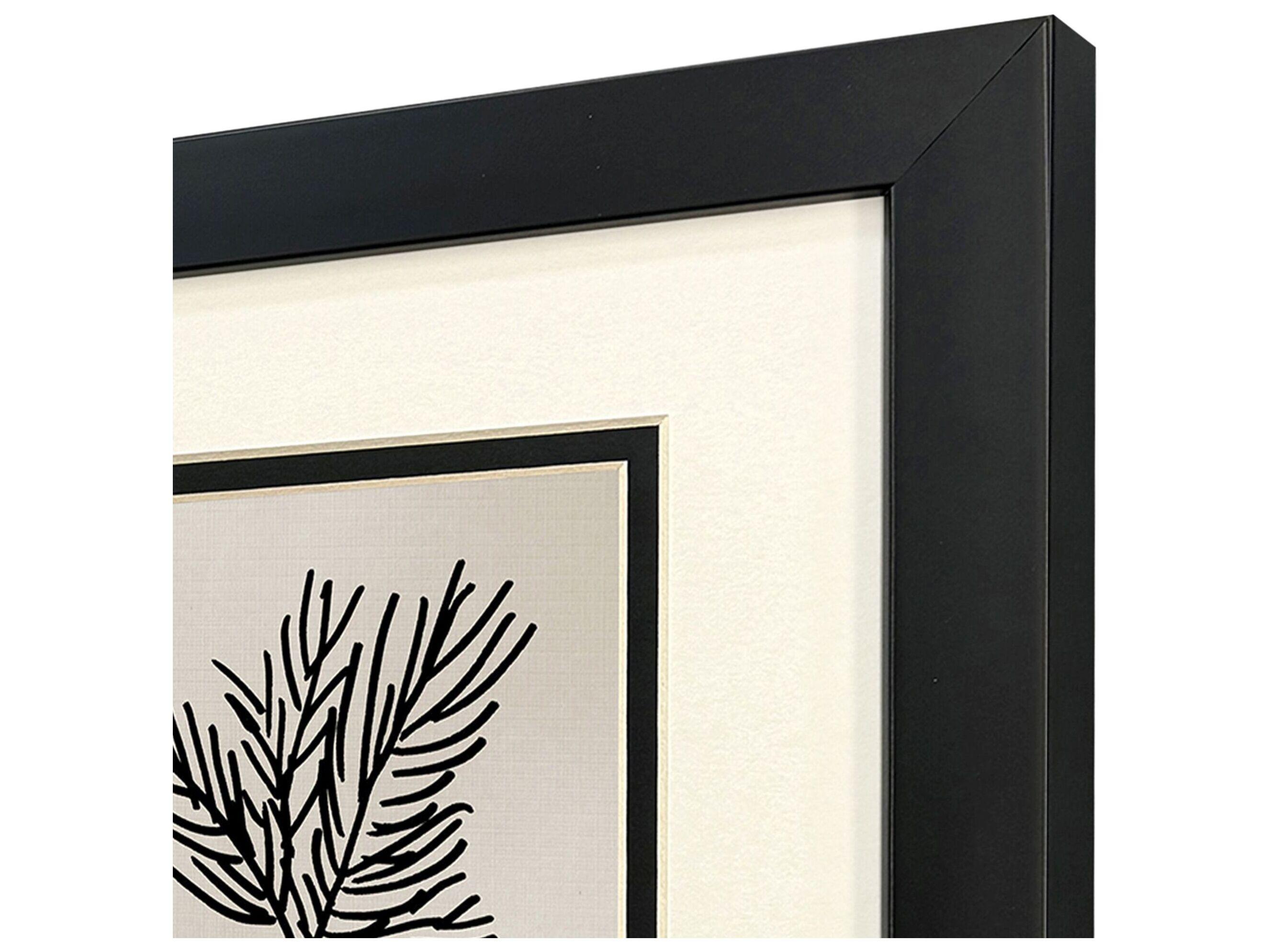 Paragon Simple Leaves II Framed Art - Set of 2