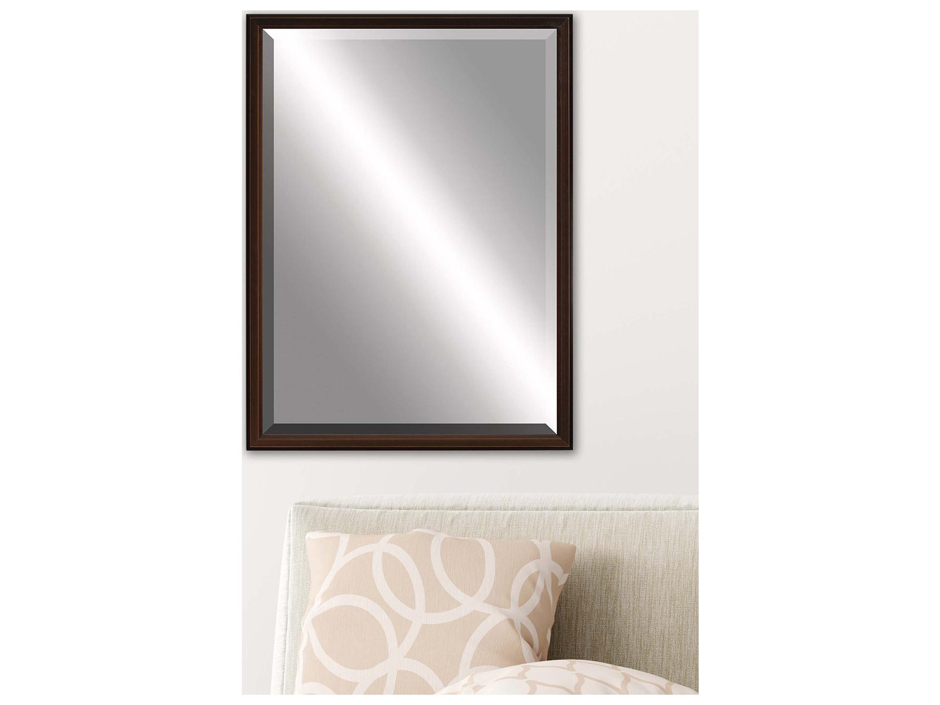 Paragon 517 Mirror Group Brown Silvered Wall Rectangular Mirror