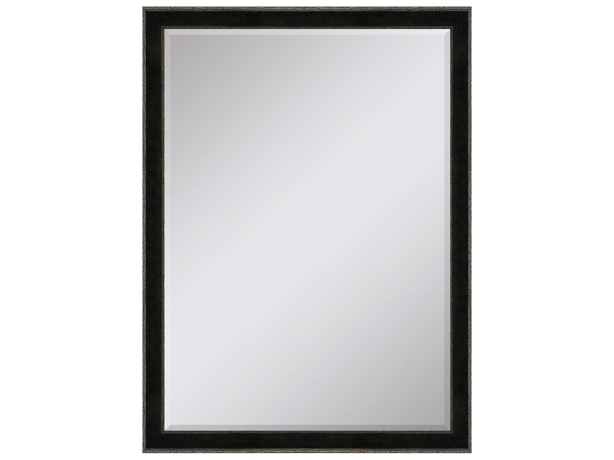 Paragon 535 Mirror Group Black Metallic Silvered Wall Rectangular Mirror