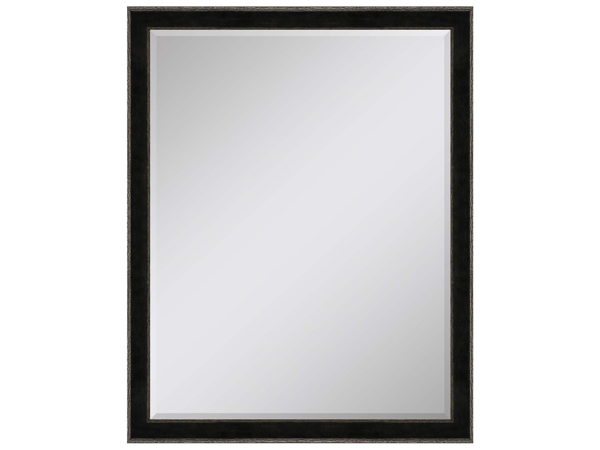 Paragon 535 Mirror Group Black Metallic Silvered Wall Rectangular Mirror