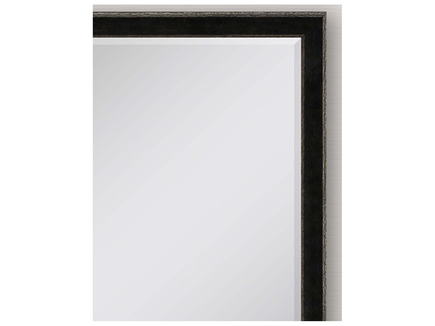Paragon 535 Mirror Group Black Metallic Silvered Wall Rectangular Mirror