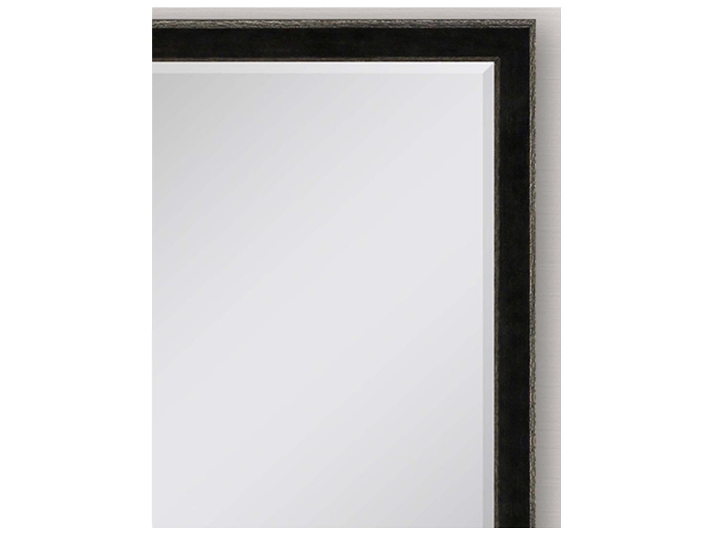Paragon 535 Mirror Group Black Metallic Silvered Wall Rectangular Mirror
