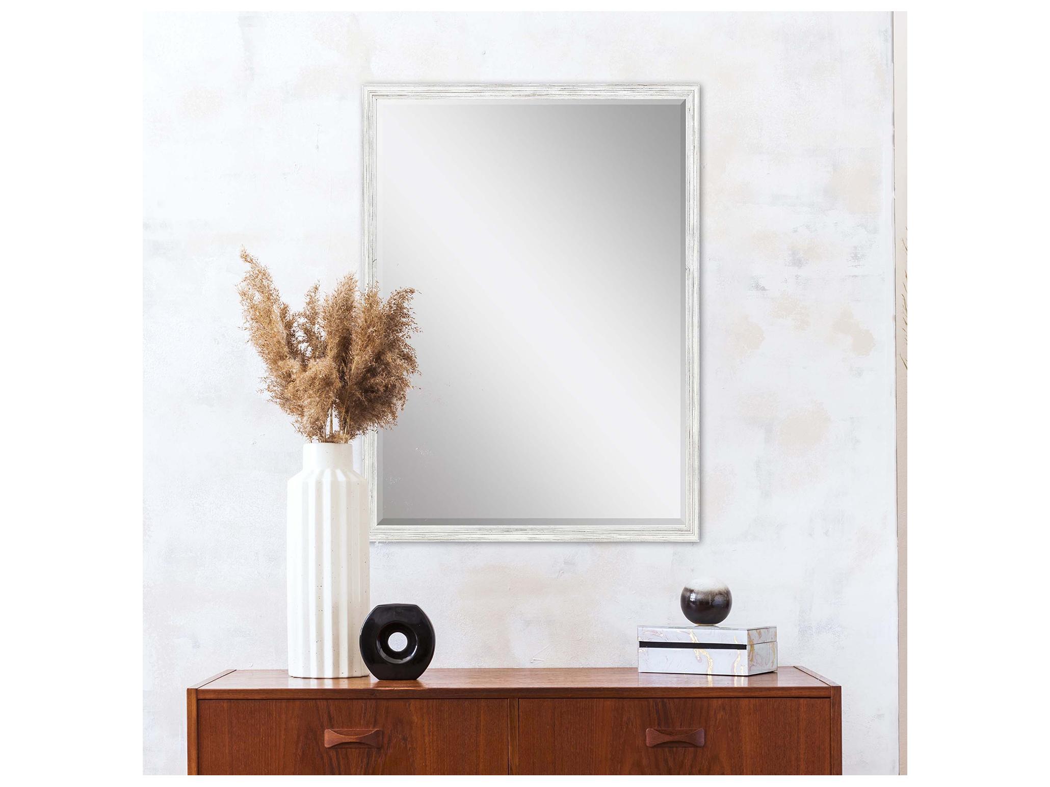 Paragon 418 Mirror Group White Silvered Wall Rectangular Mirror
