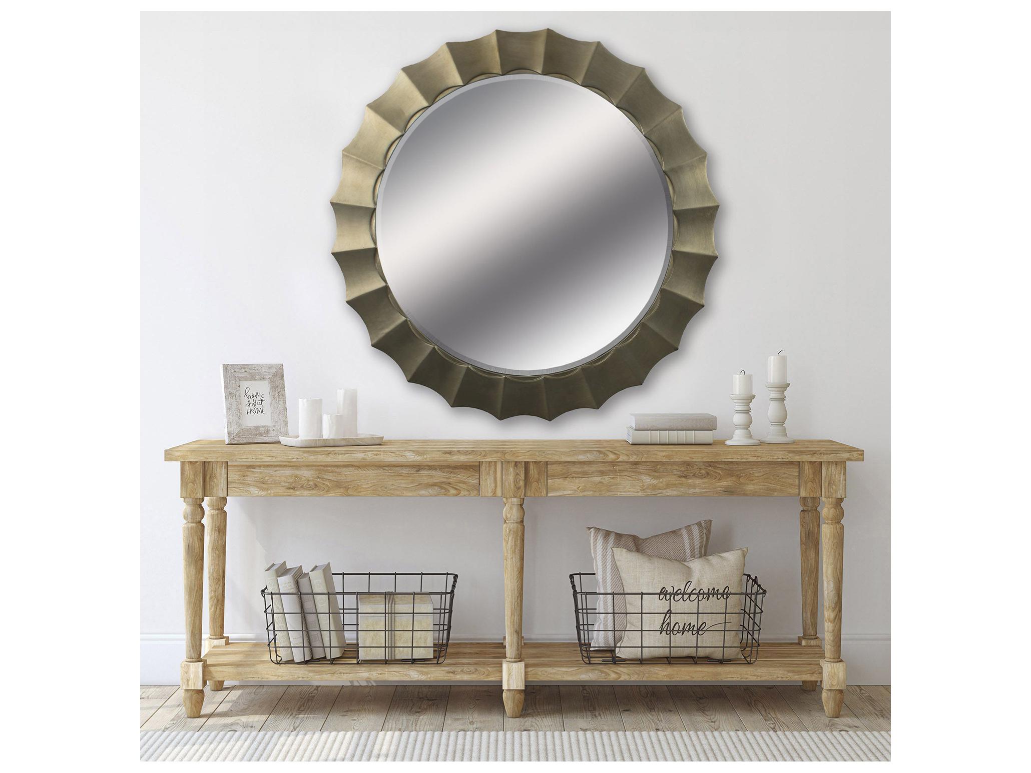 Paragon Mirror Decorative Metallic Silvered Wall Round