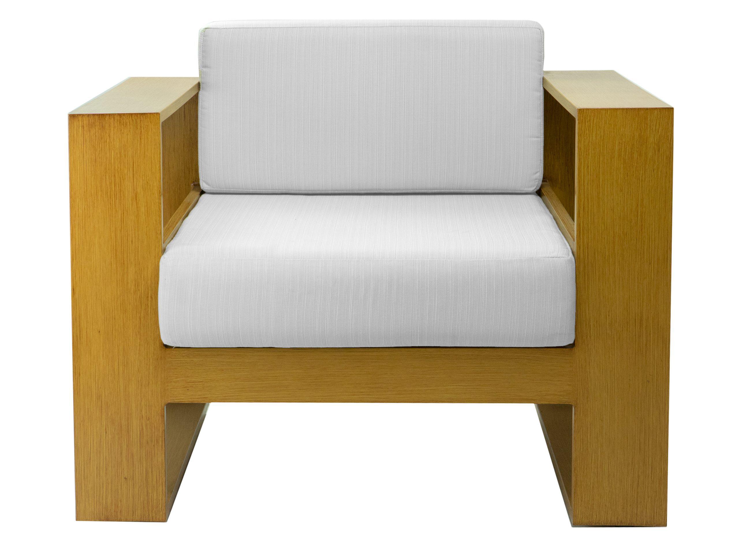 Axcess Inc. Hampton Outdoor Patio Club Chair- Faux Teak