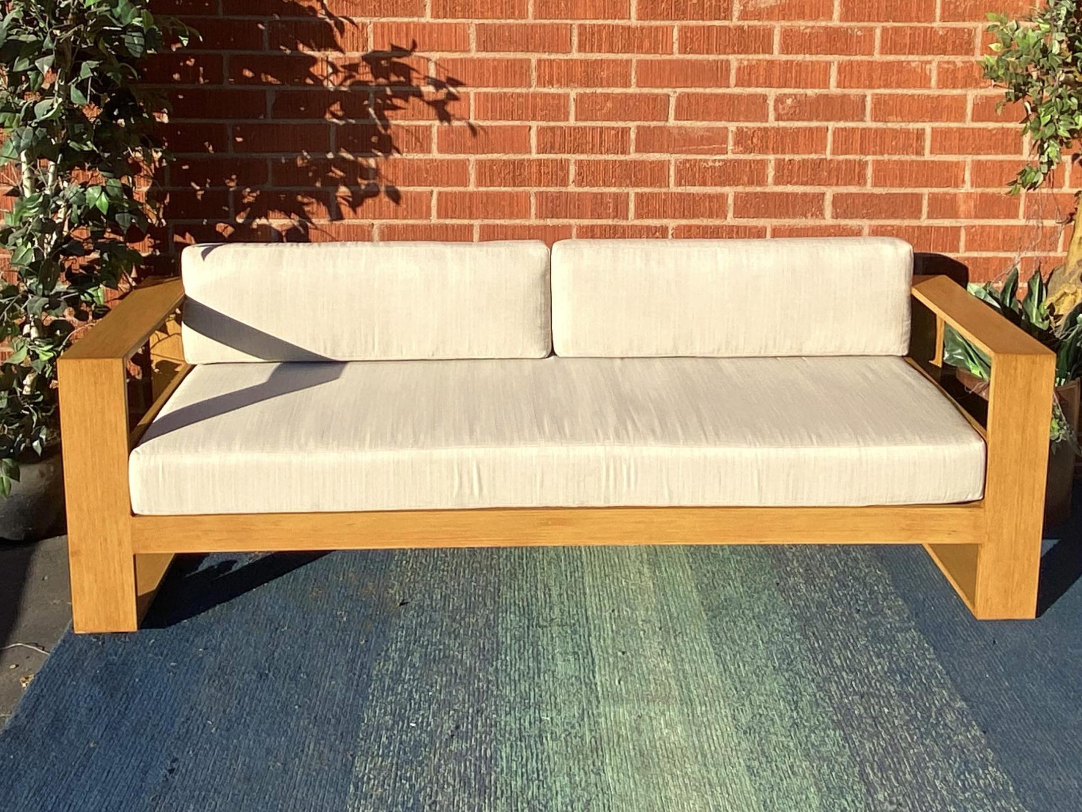 Axcess Inc. Hampton Outdoor Sofa- Faux Teak