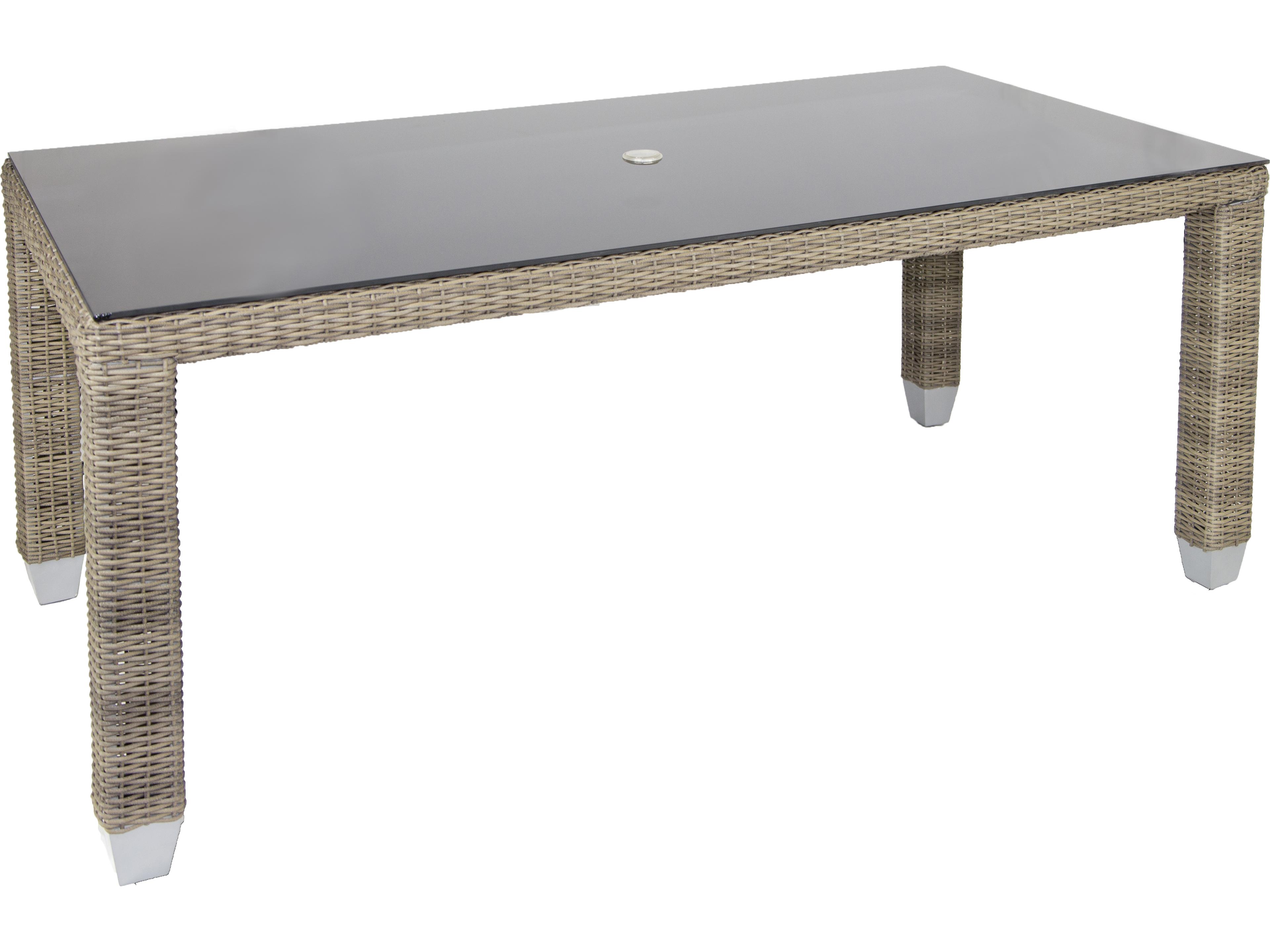 Axcess Inc Palisades Rectangle Outdoor Patio Dining Table