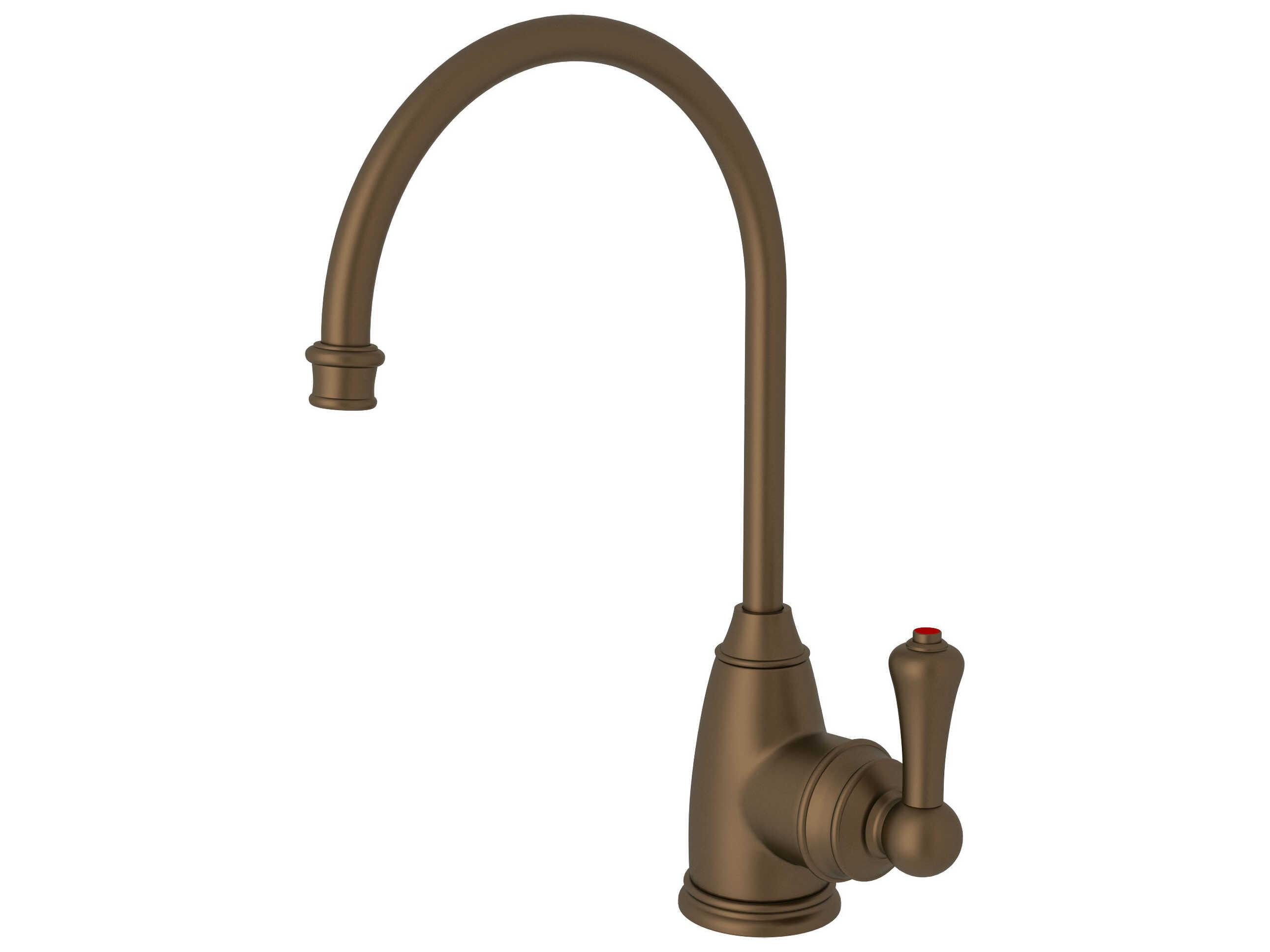 Perrin and Rowe Georgian Era English Bronze Kitchen Hot Water Dispenser Faucet