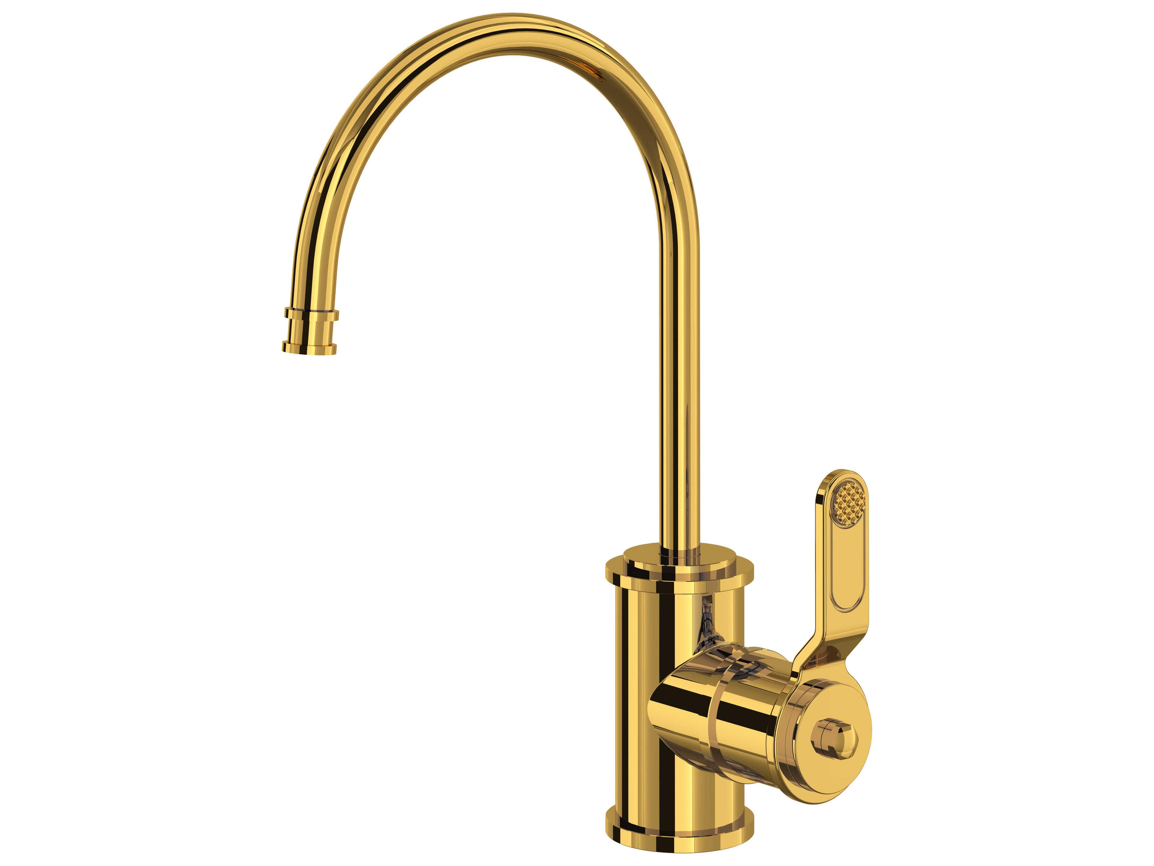 Perrin and Rowe Armstrong Unlacquered Brass Filter Kitchen Faucet