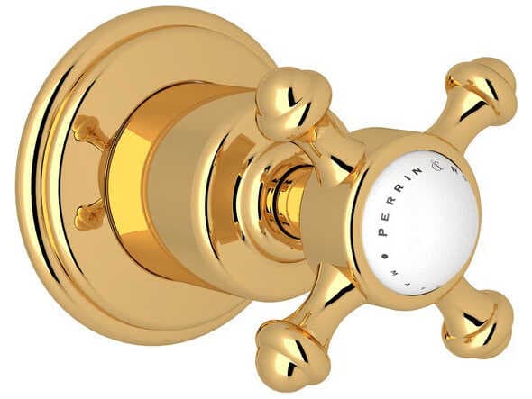 Perrin and Rowe Georgian Era English Gold Trim Only with Cross Handle