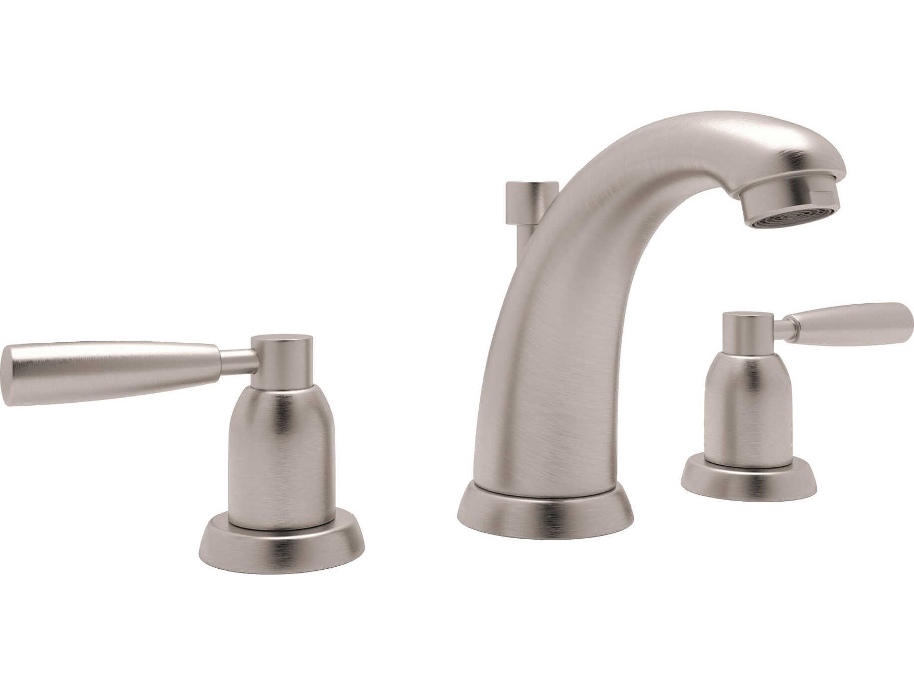 Perrin and Rowe Holborn Satin Nickel Widespread Lavatory Faucet