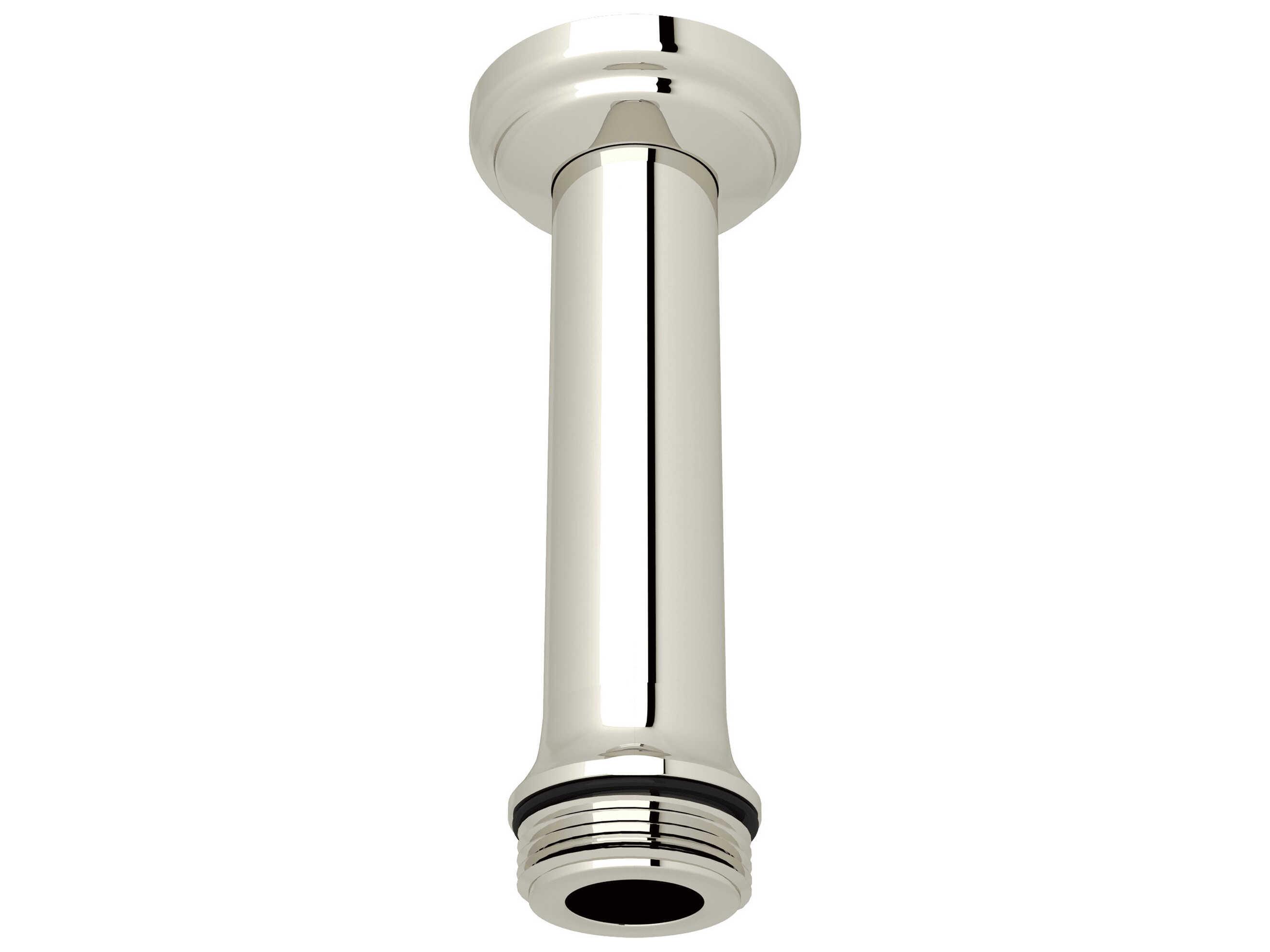 Perrin and Rowe Polished Nickel 4" Ceiling Mount Shower Arm