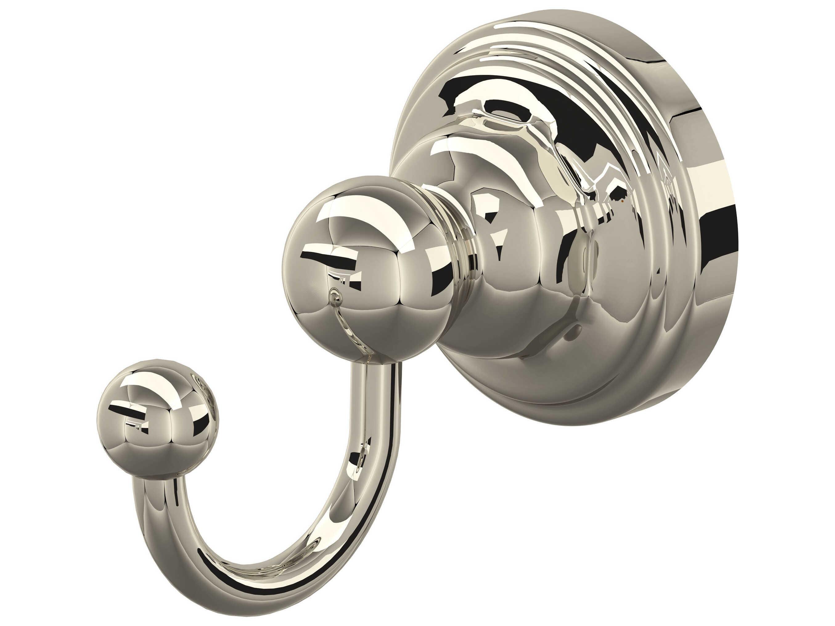 Perrin and Rowe Edwardian Polished Nickel Robe Hook