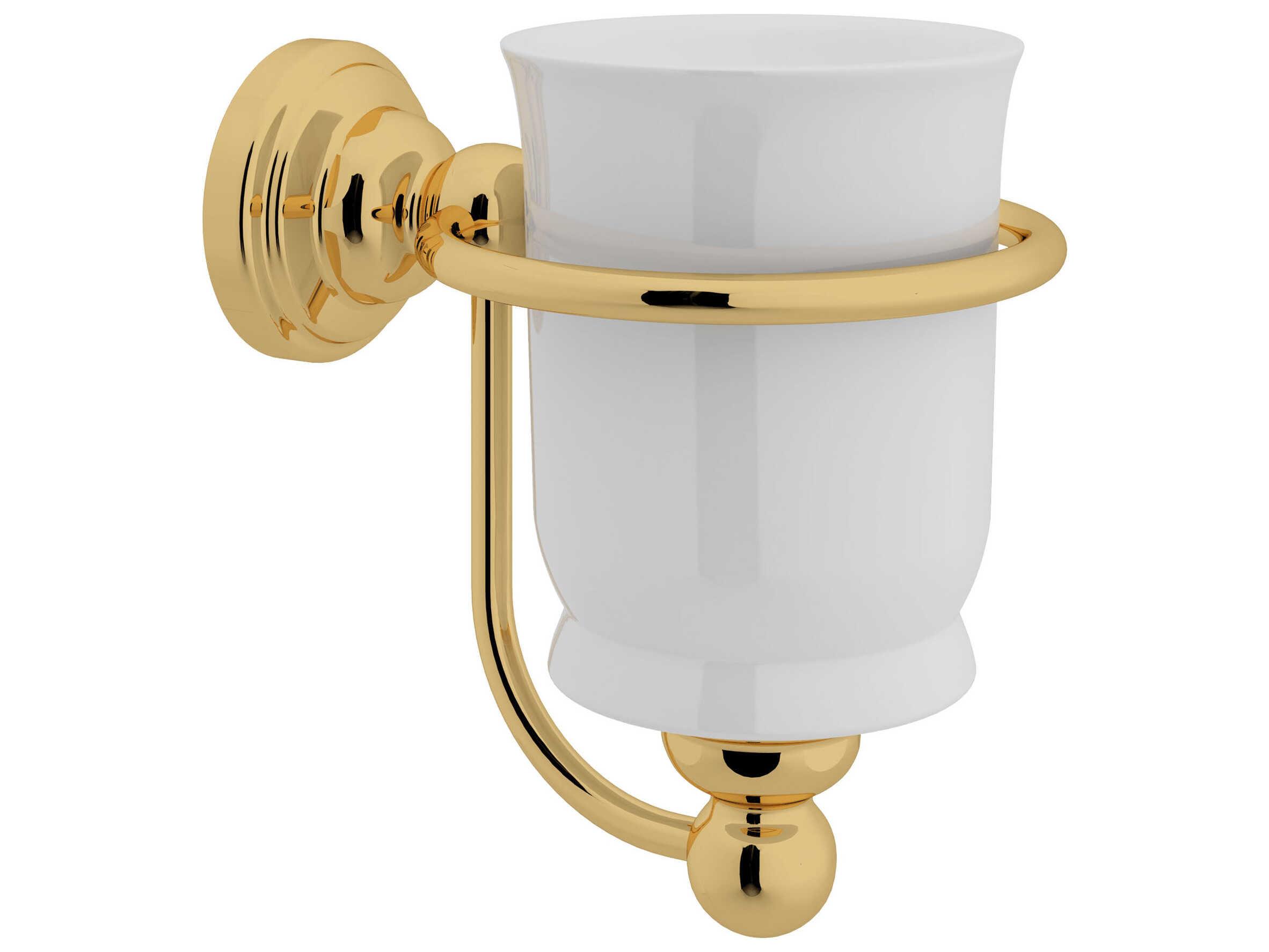 Perrin and Rowe Edwardian English Gold Tumbler Holder