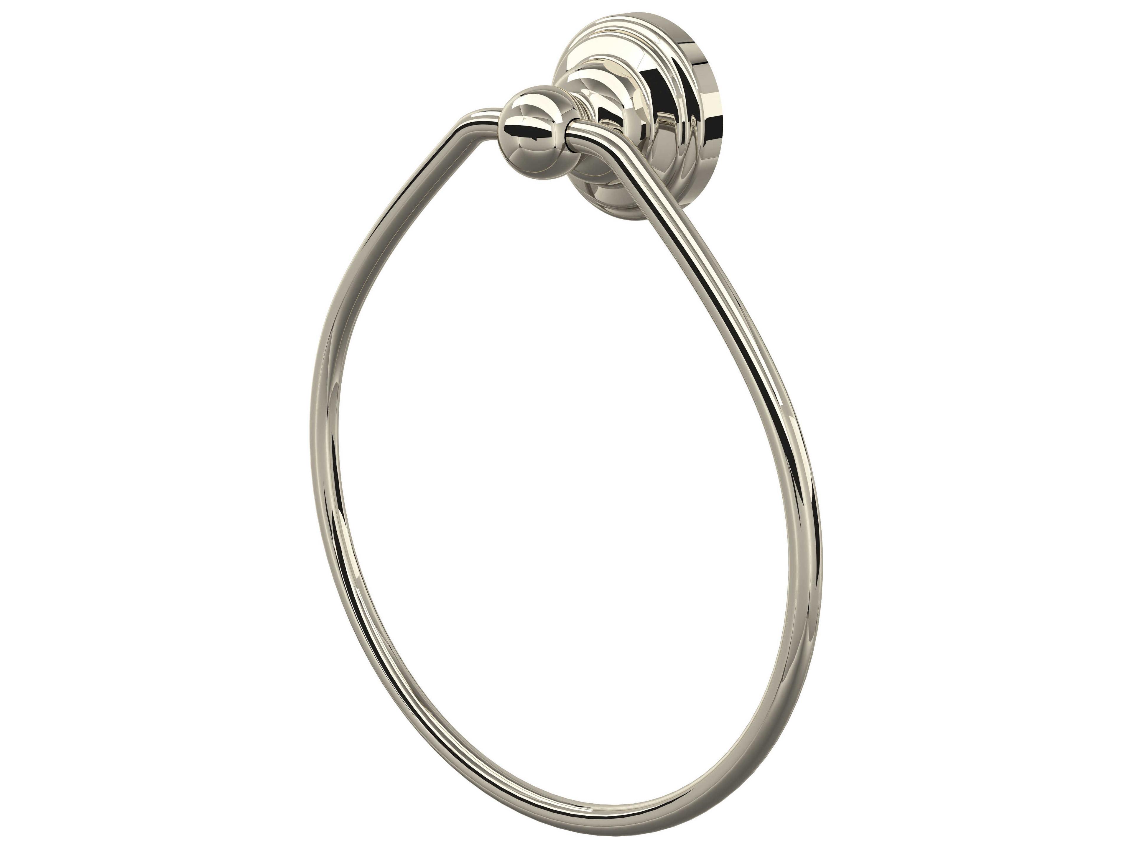 Perrin and Rowe Edwardian Polished Nickel Towel Ring