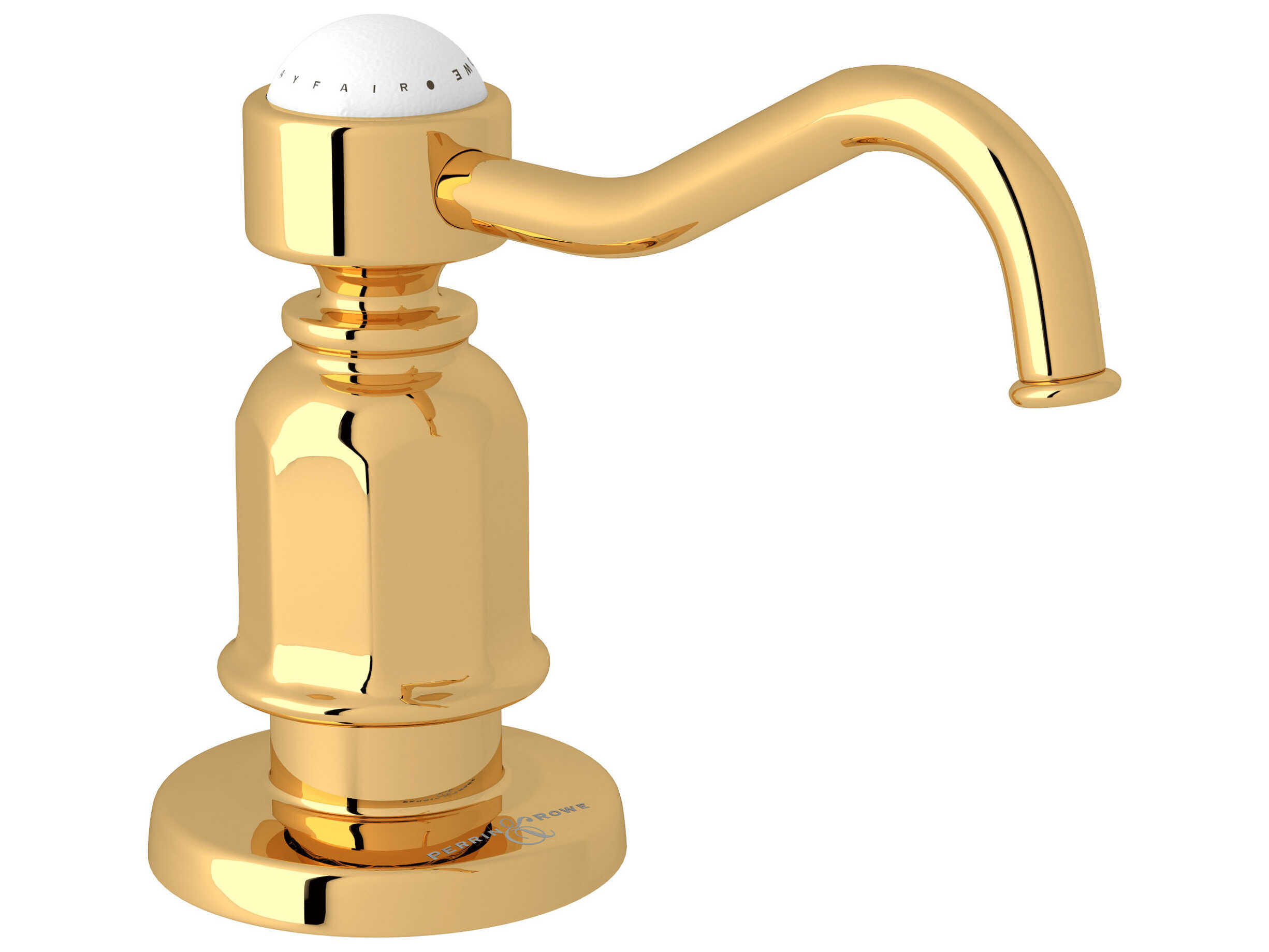 Perrin and Rowe Edwardian English Gold Soap Dispenser