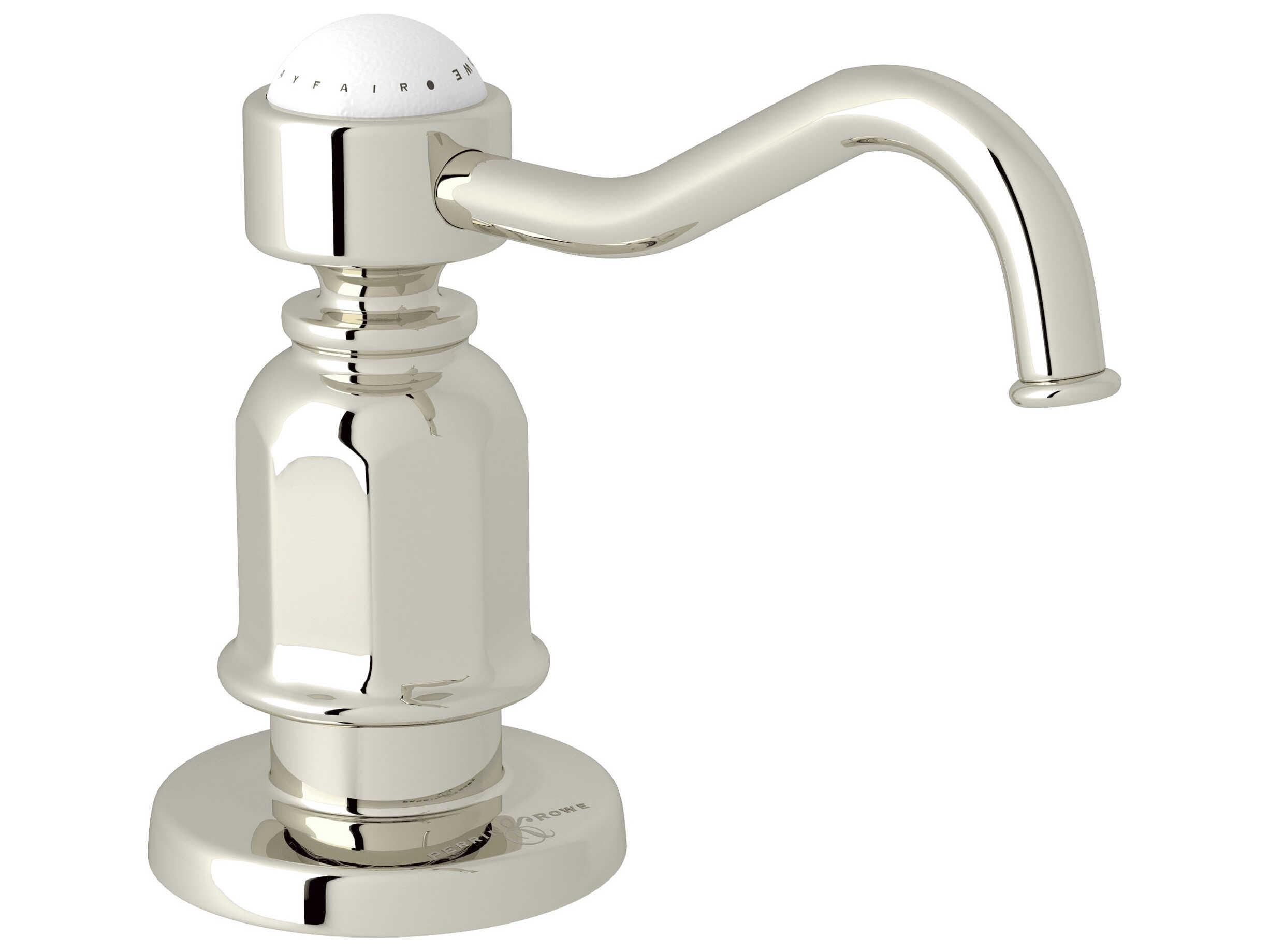 Perrin and Rowe Edwardian Polished Nickel Soap Dispenser