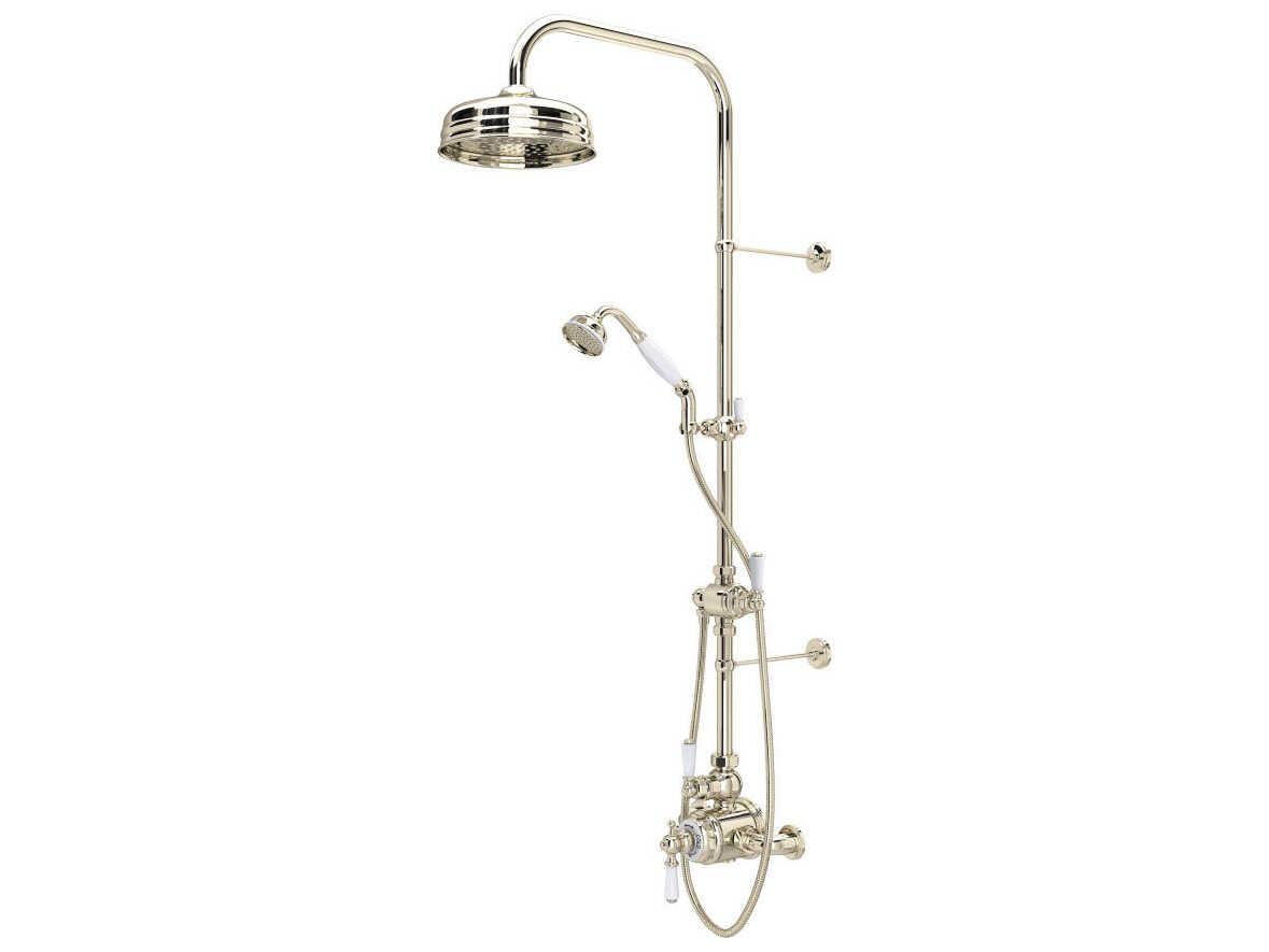 Perrin and Rowe Edwardian Polished Nickel Kit Shower Package