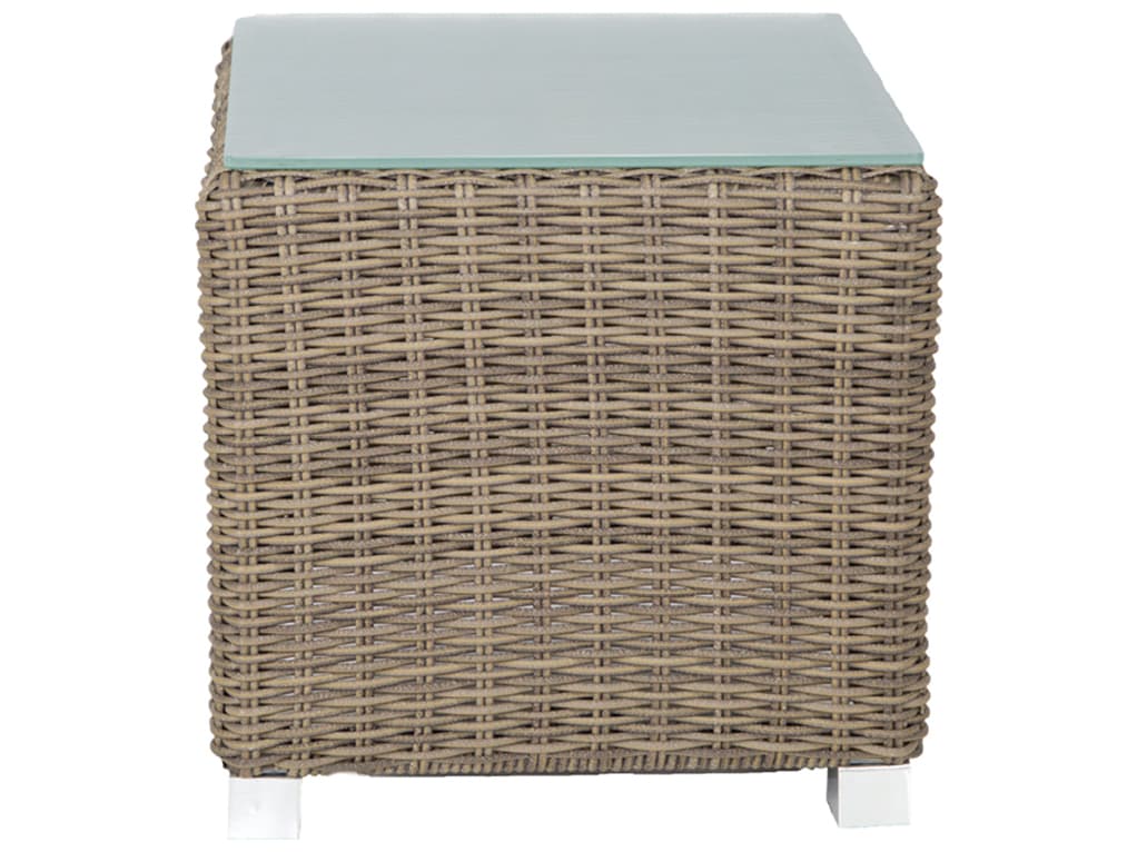 Axcess Inc Venice Cube Patio Side Table Grey