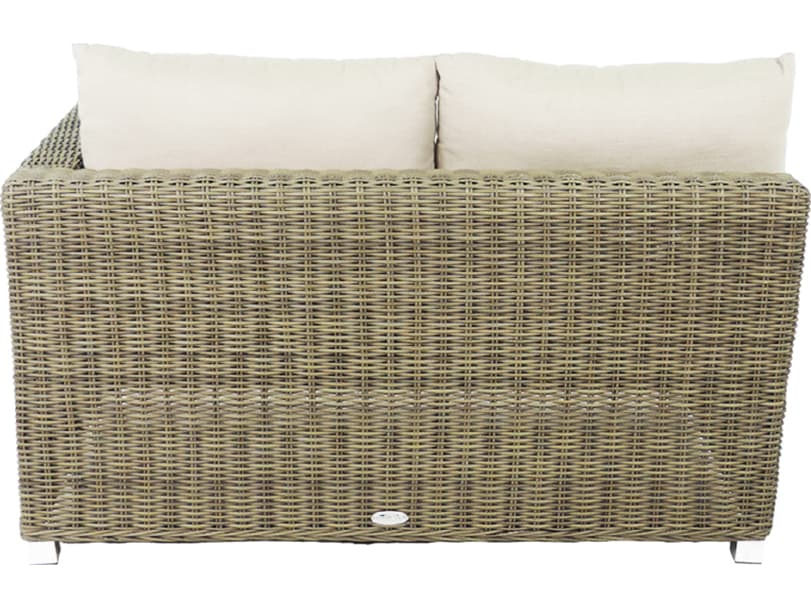 Axcess Inc. Venice RAF Outdoor Patio Loveseat-Grey