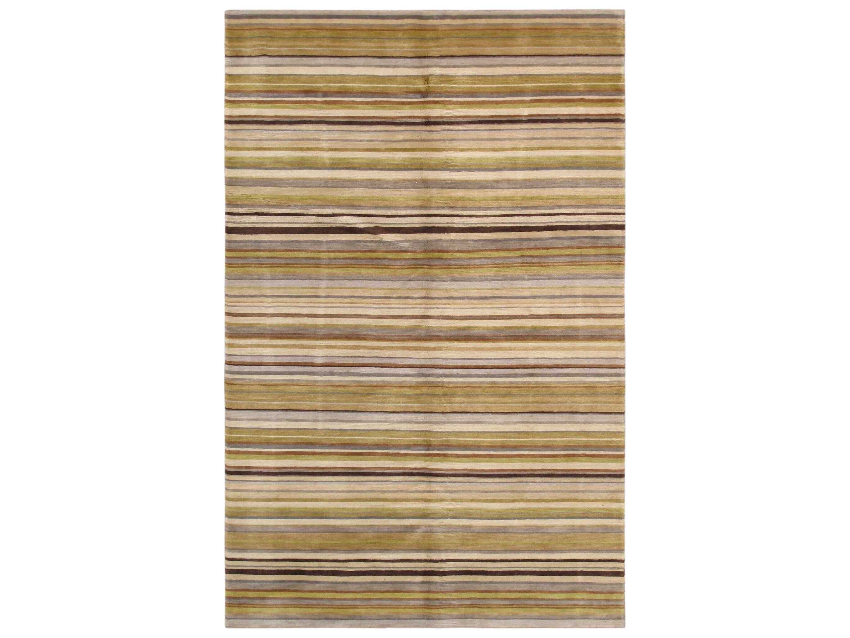 Pasargad Home Modern Striped Area Rug