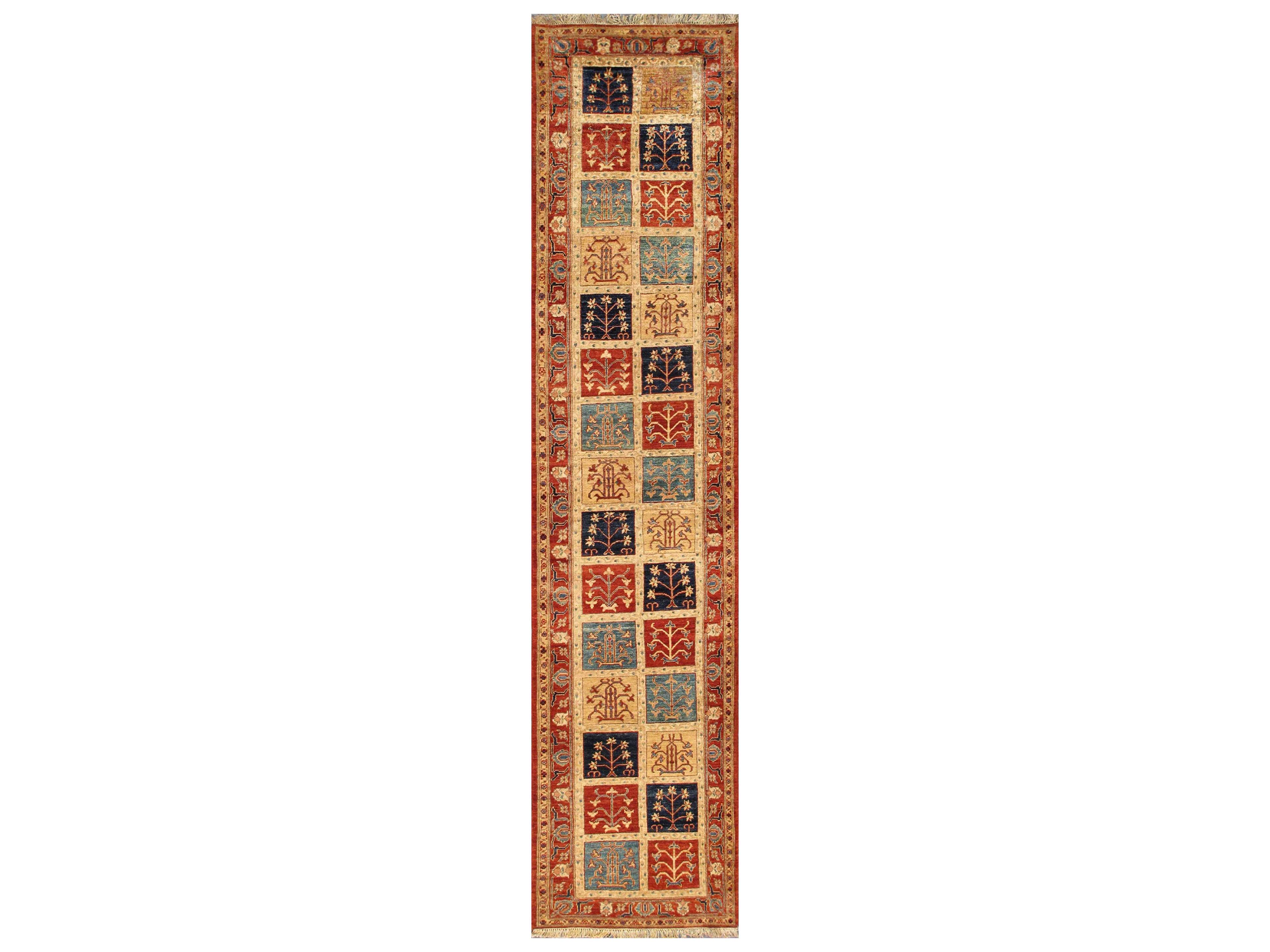 Pasargad Home Melody Bordered Runner Area Rug