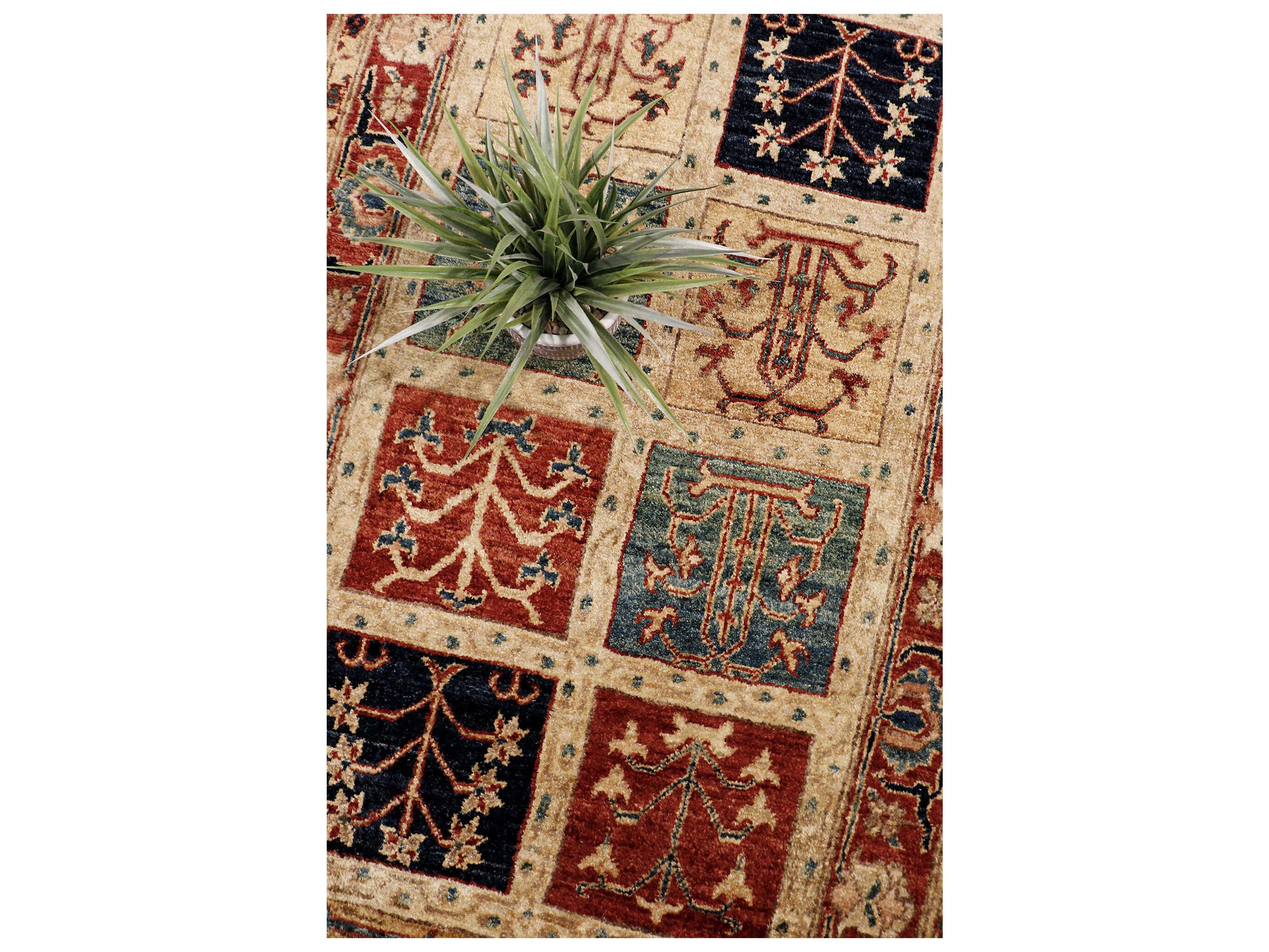 Pasargad Home Melody Bordered Runner Area Rug