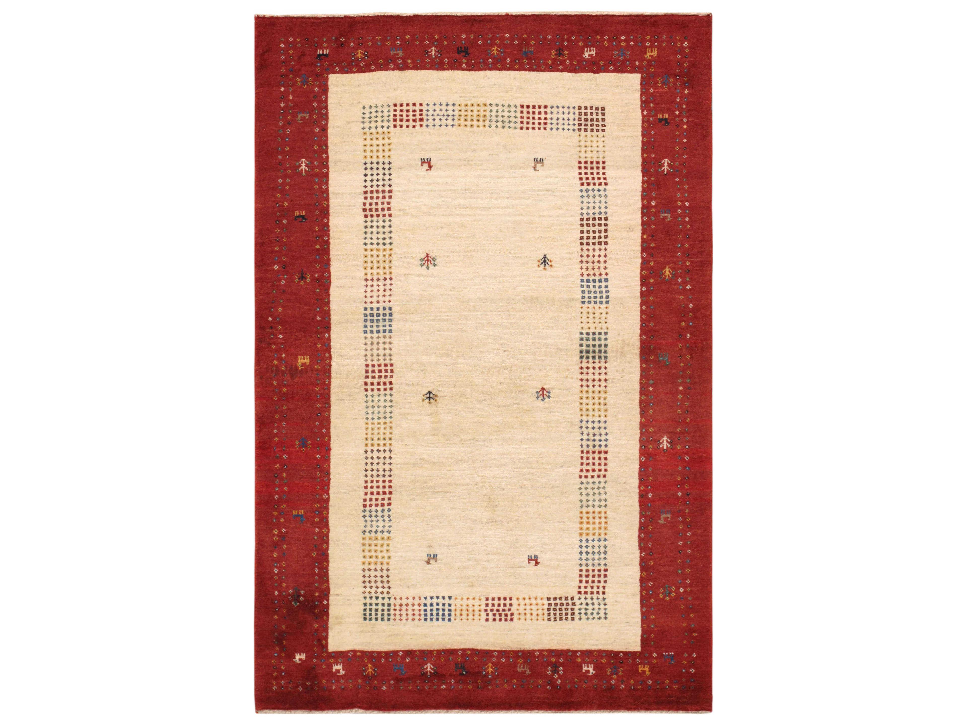 Pasargad Home Tribal Bordered Area Rug