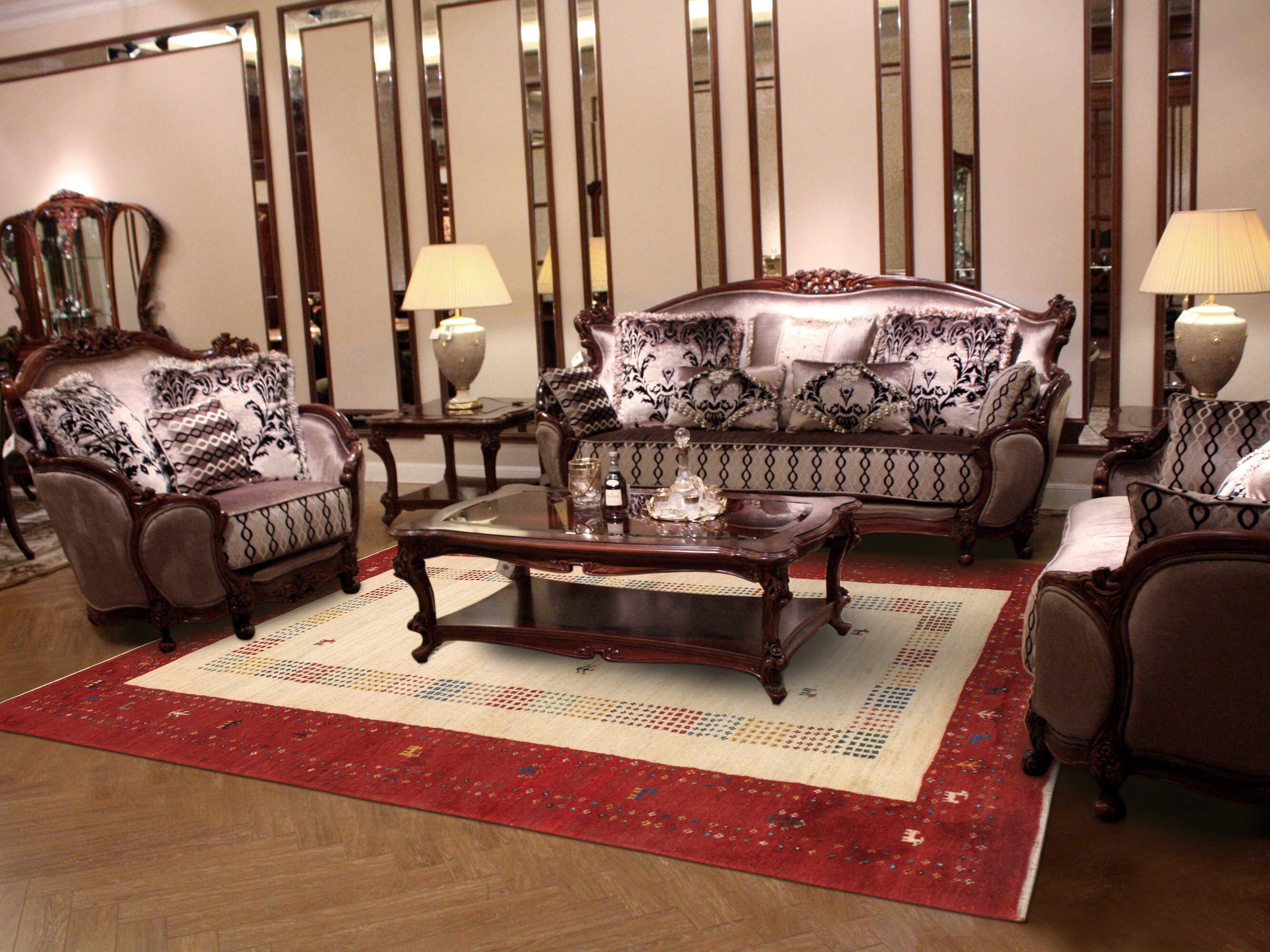 Pasargad Home Tribal Bordered Area Rug