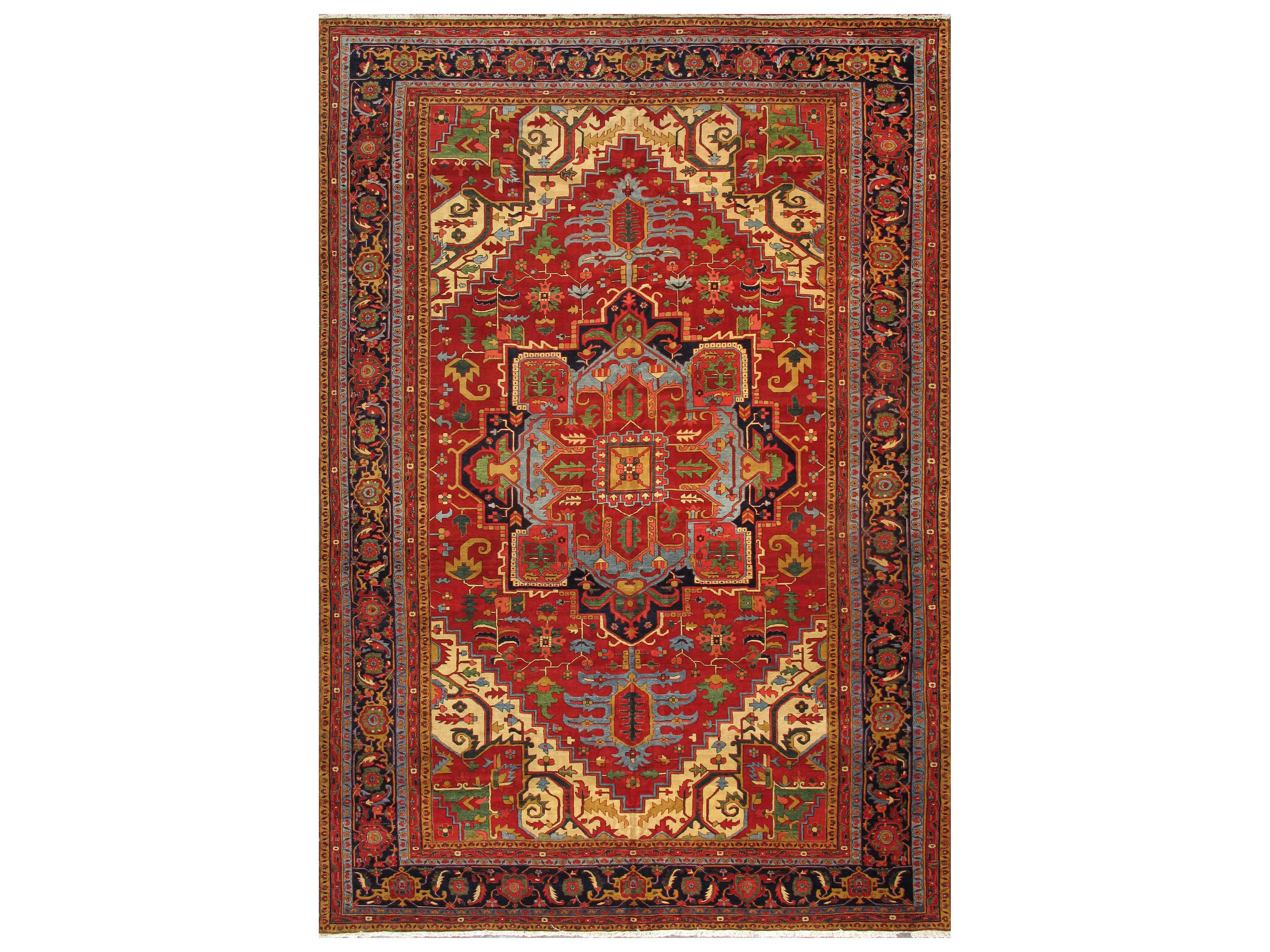 Pasargad Home Azerbaijan Bordered Area Rug