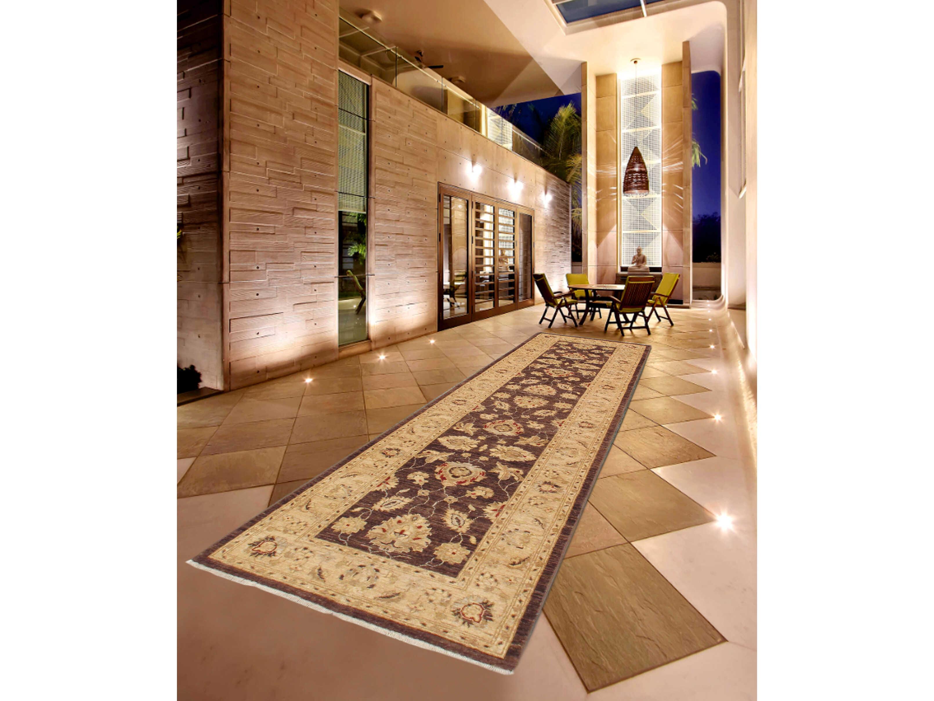 Pasargad Home Melody Bordered Runner Area Rug