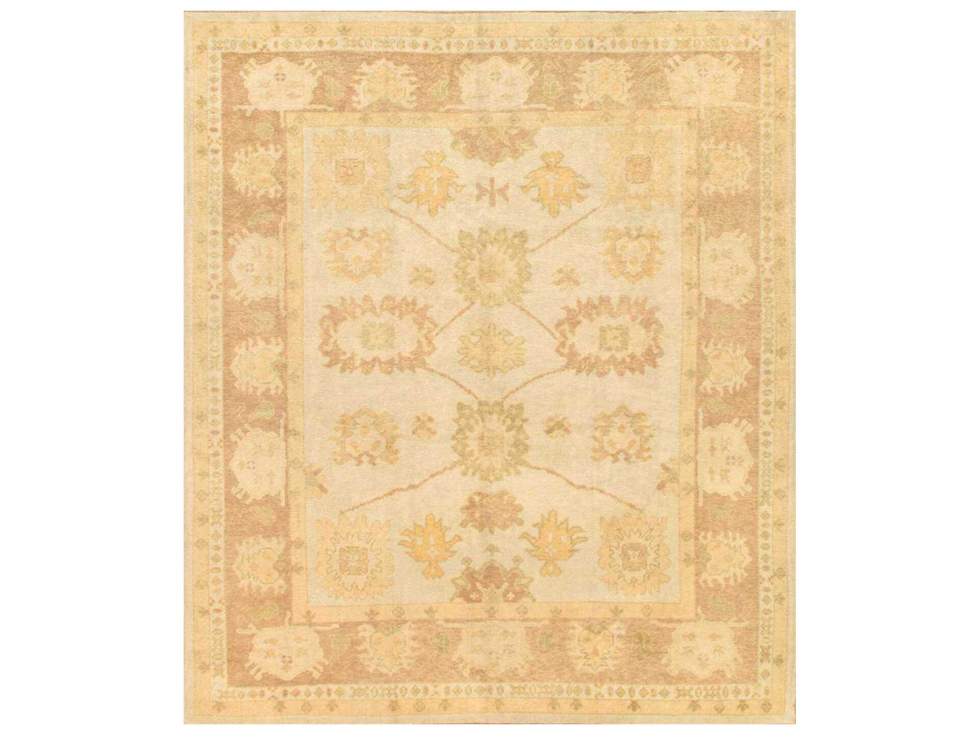 Pasargad Home Oushak Bordered Area Rug