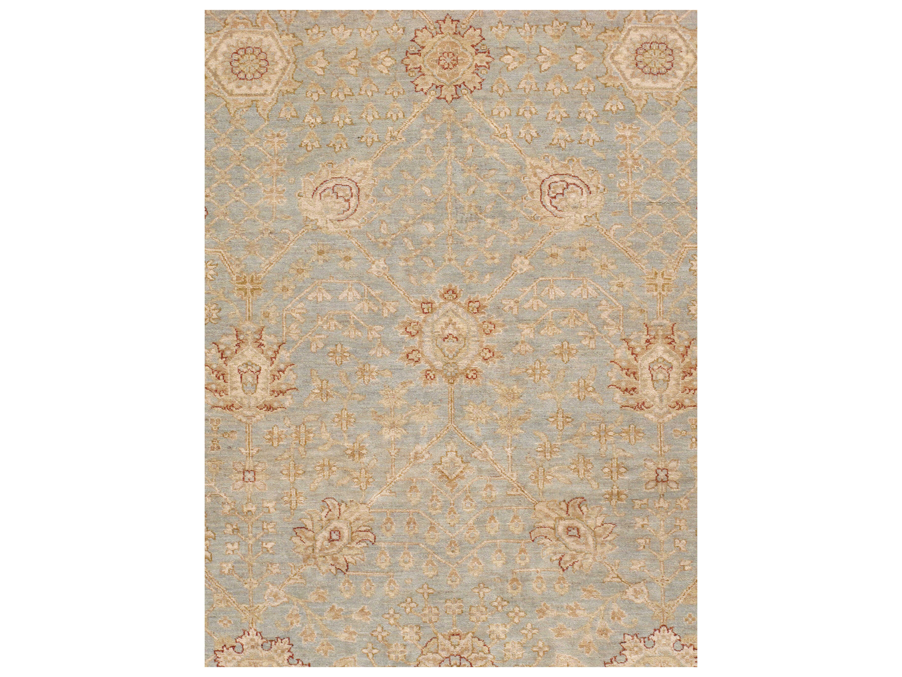Pasargad Home Melody Bordered Runner Area Rug