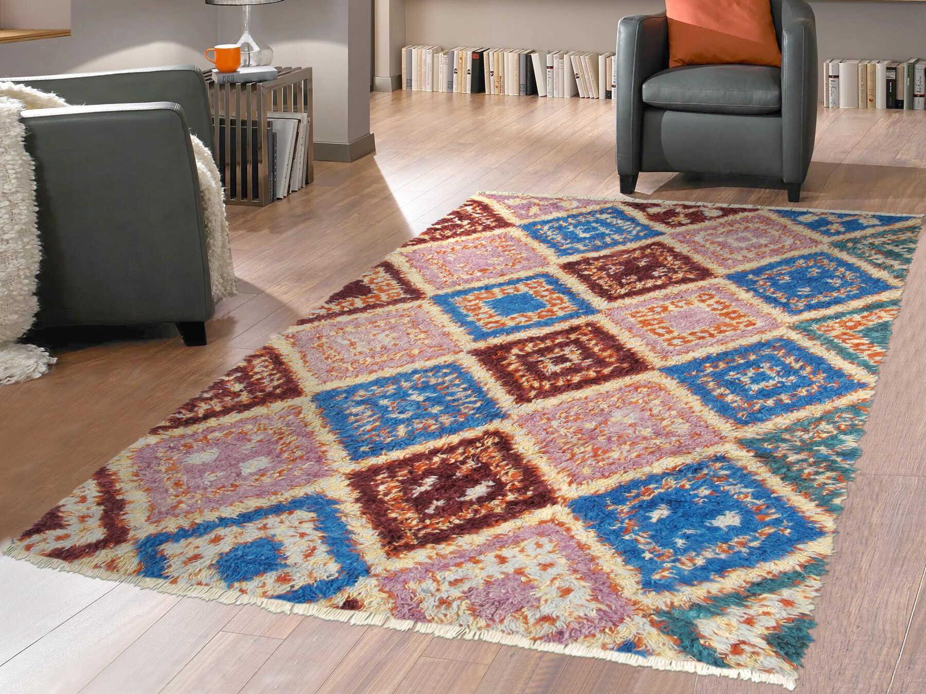 Pasargad Home Moroccan Shag Area Rug