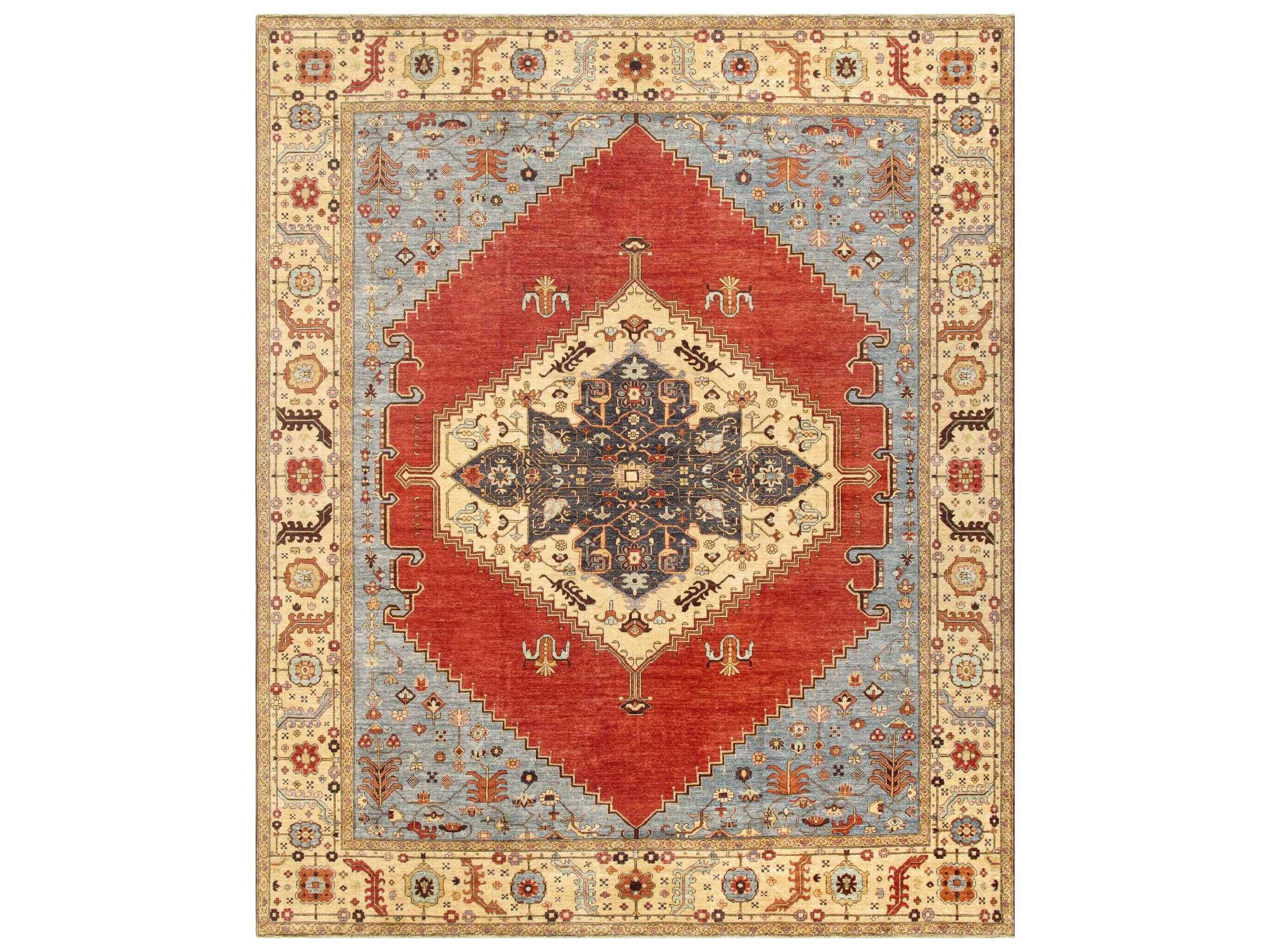Pasargad Home Serapi Bordered Area Rug