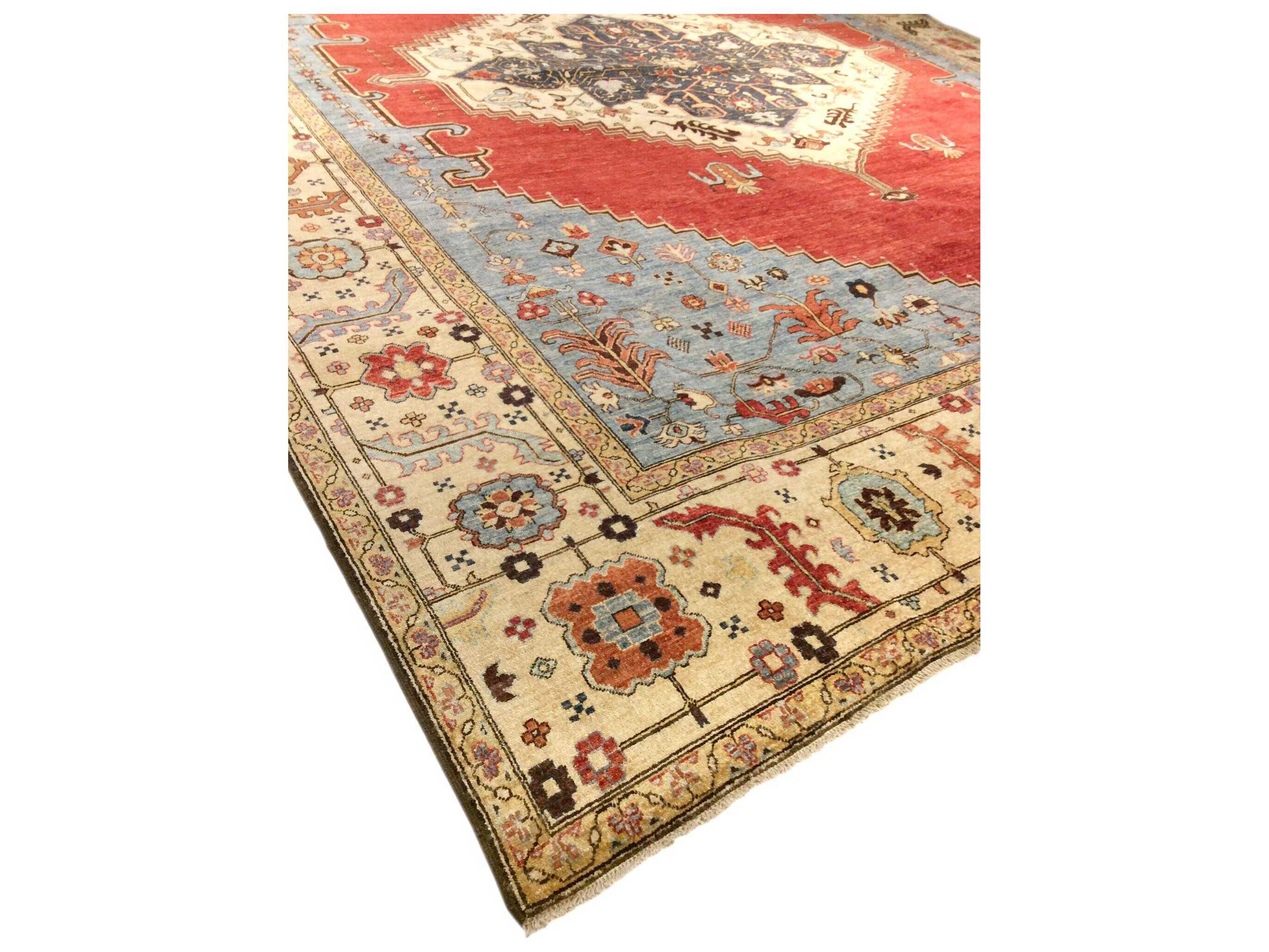 Pasargad Home Serapi Bordered Area Rug