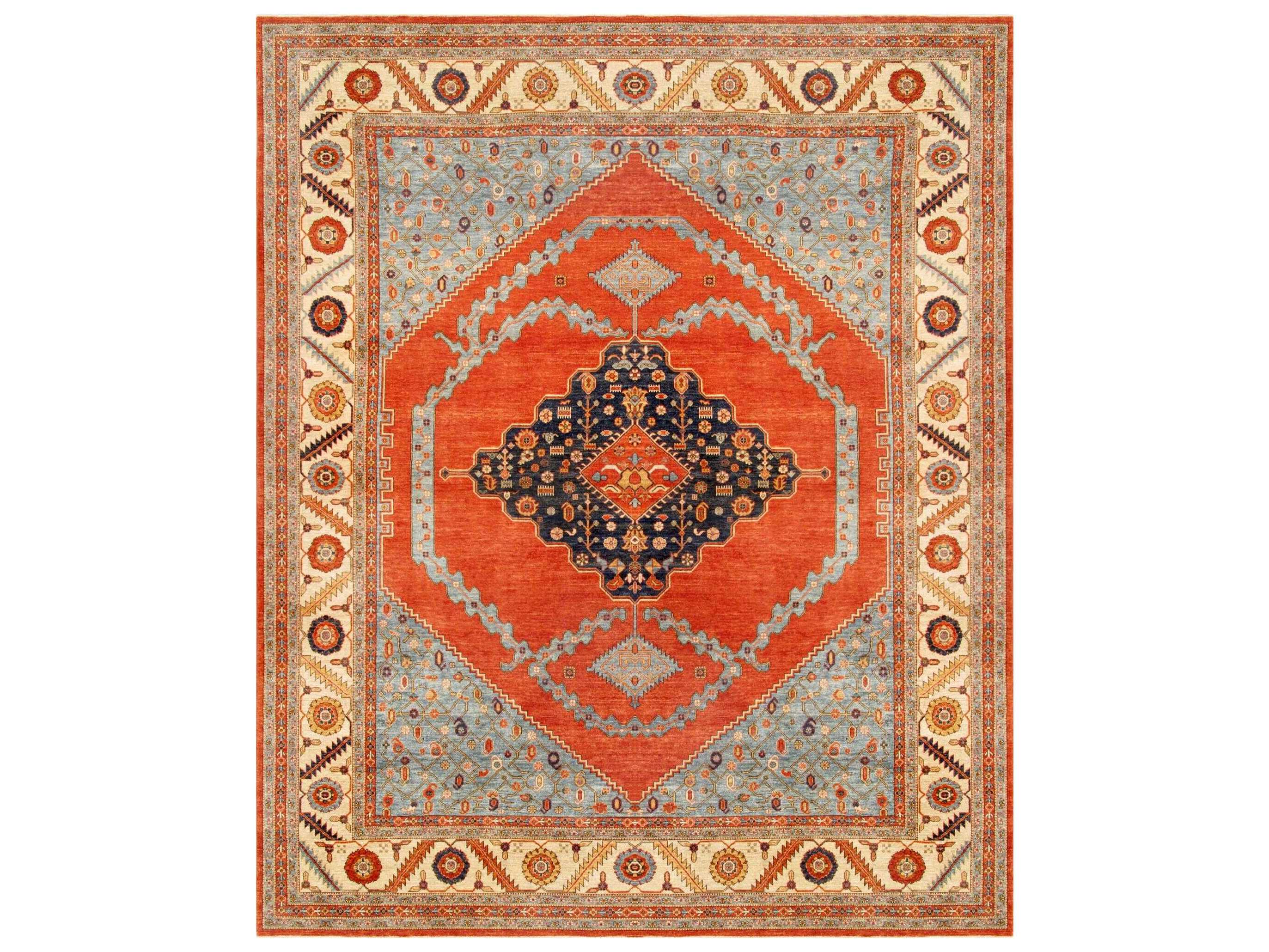 Pasargad Home Serapi Bordered Area Rug