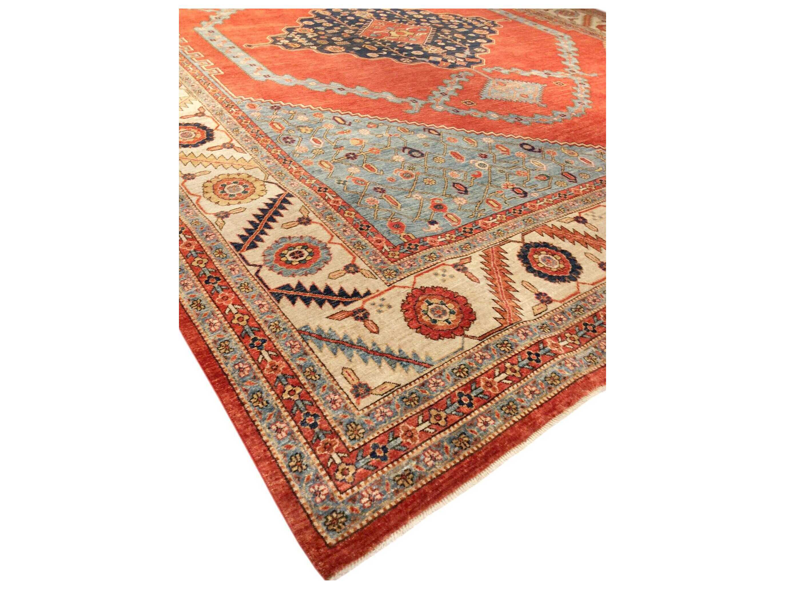 Pasargad Home Serapi Bordered Area Rug