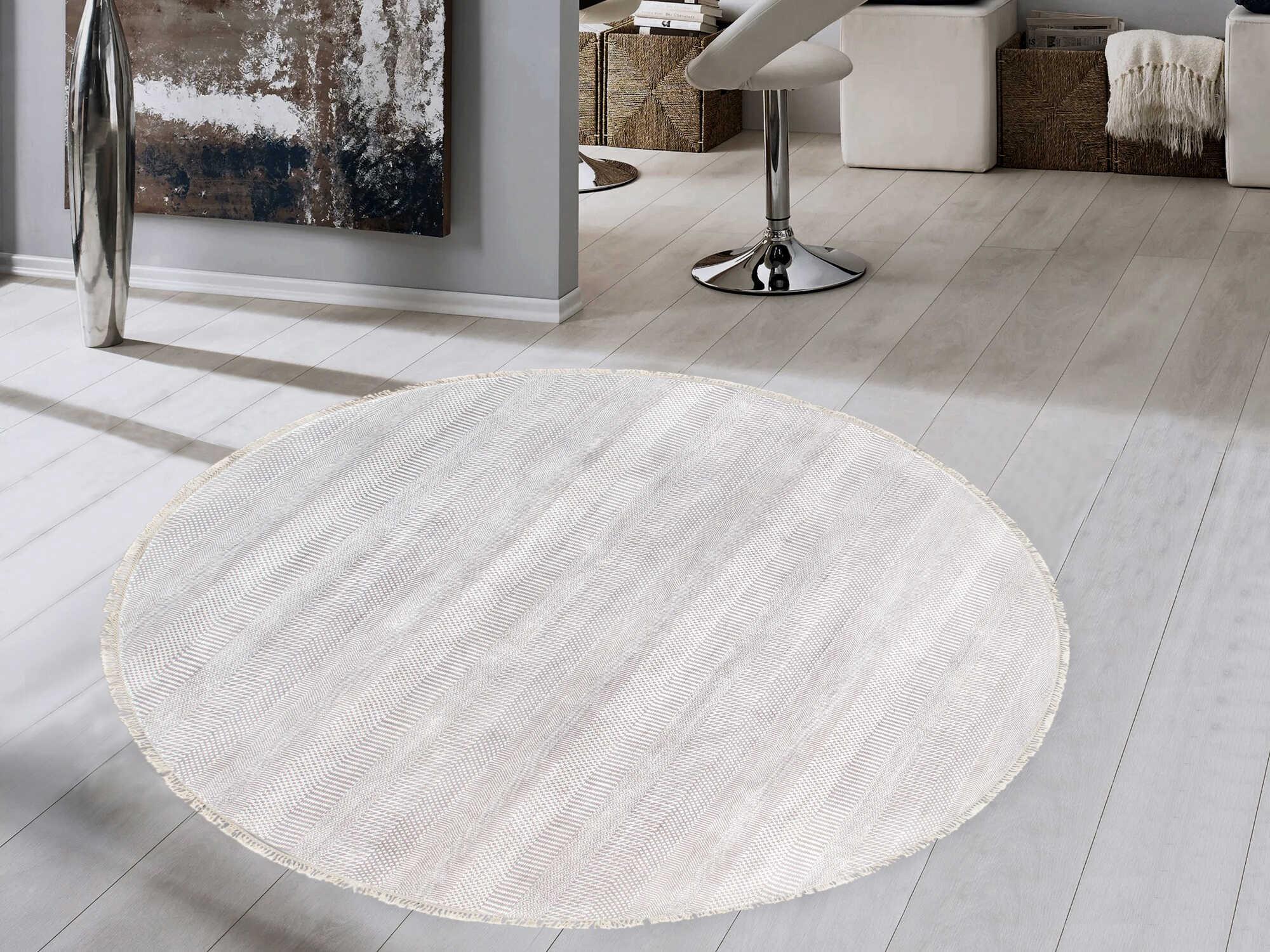 Pasargad Home Transitional Striped Area Rug