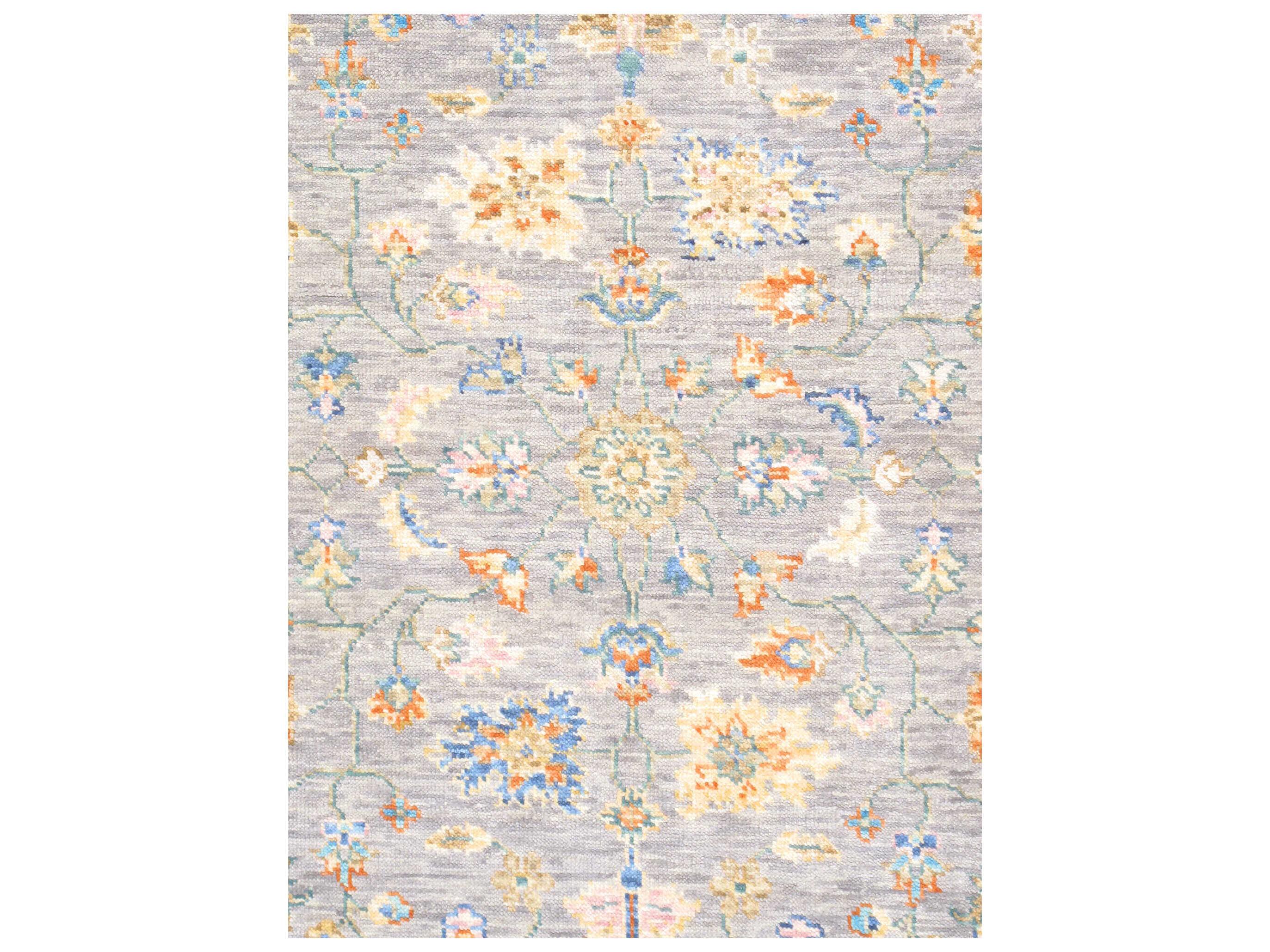 Pasargad Home Oushak Bordered Area Rug