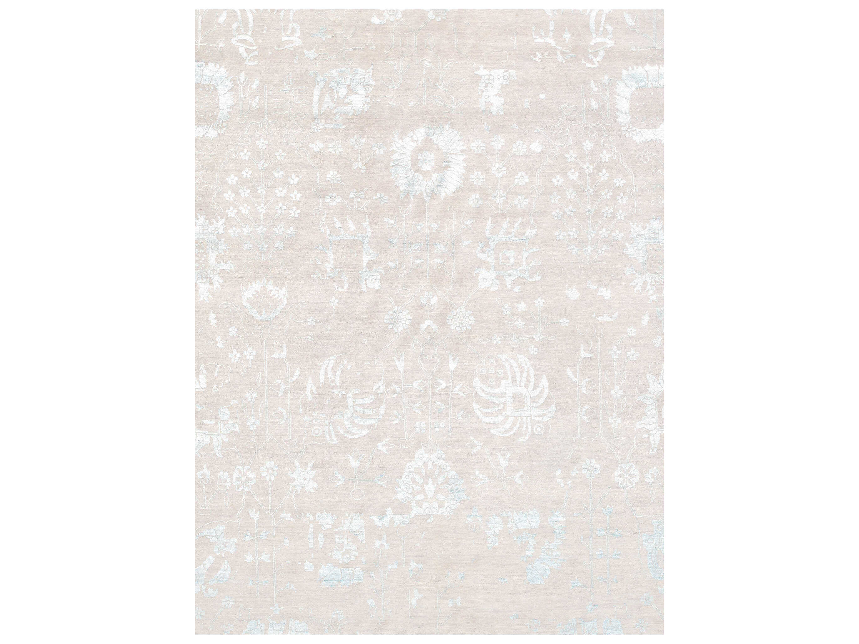 Pasargad Home Transitional Bordered Area Rug