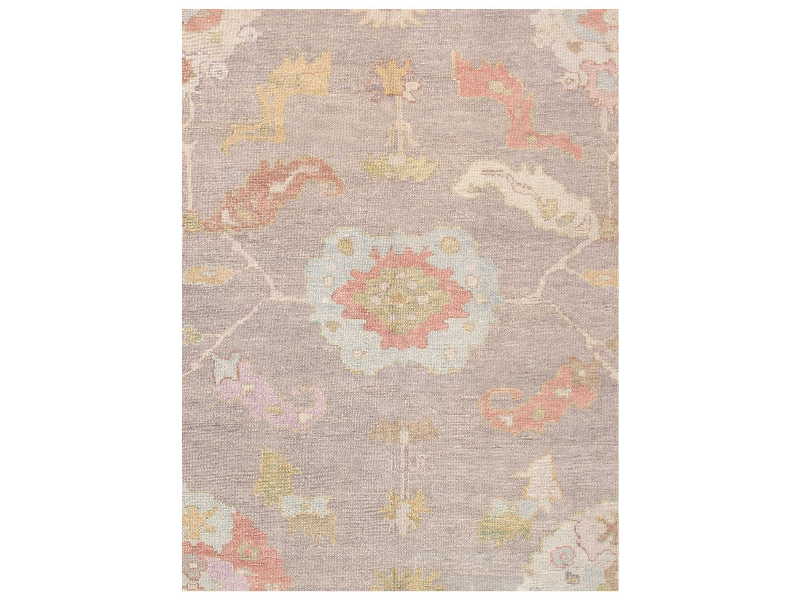 Pasargad Home Oushak Bordered Area Rug