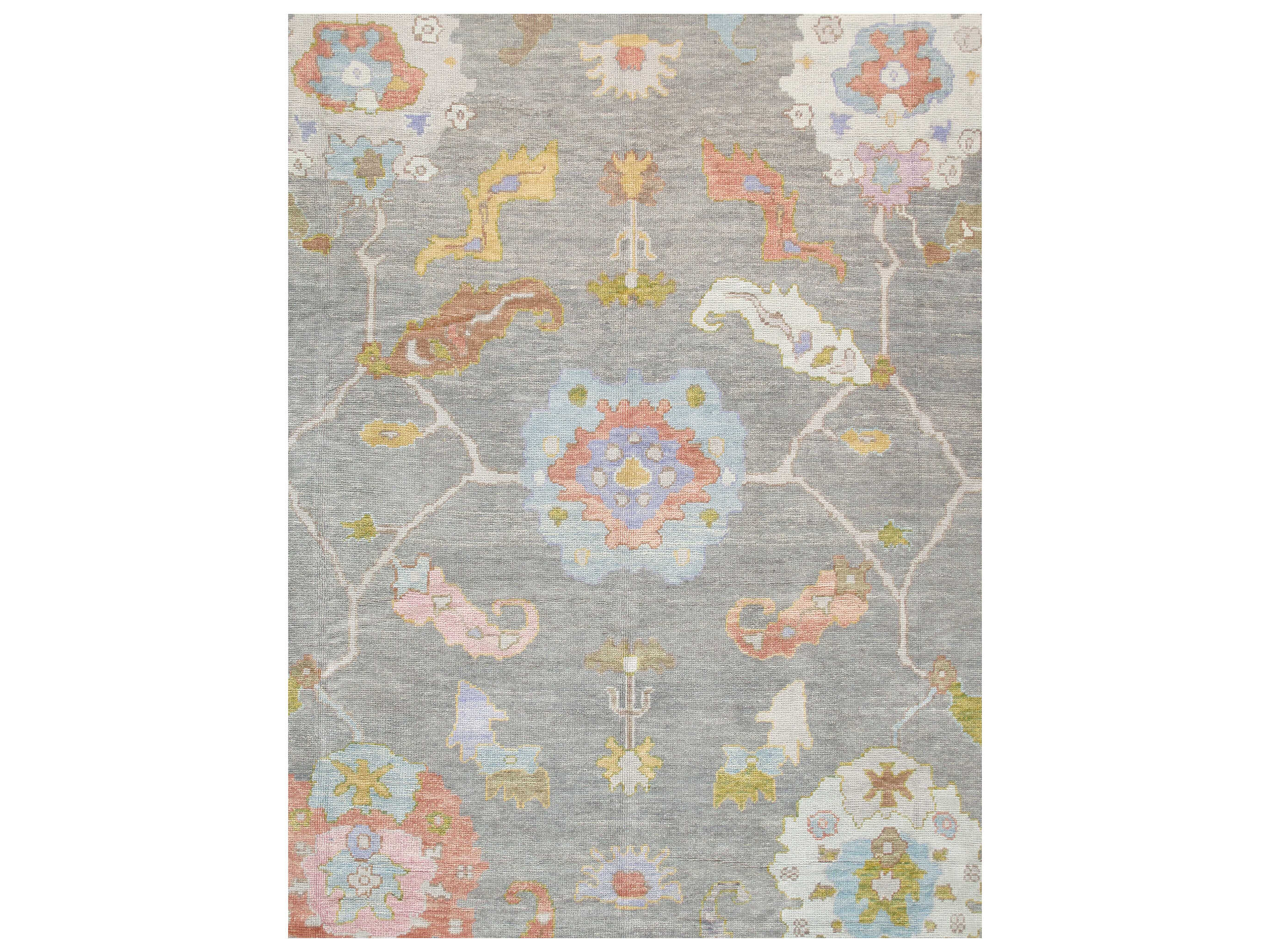 Pasargad Home Oushak Bordered Area Rug