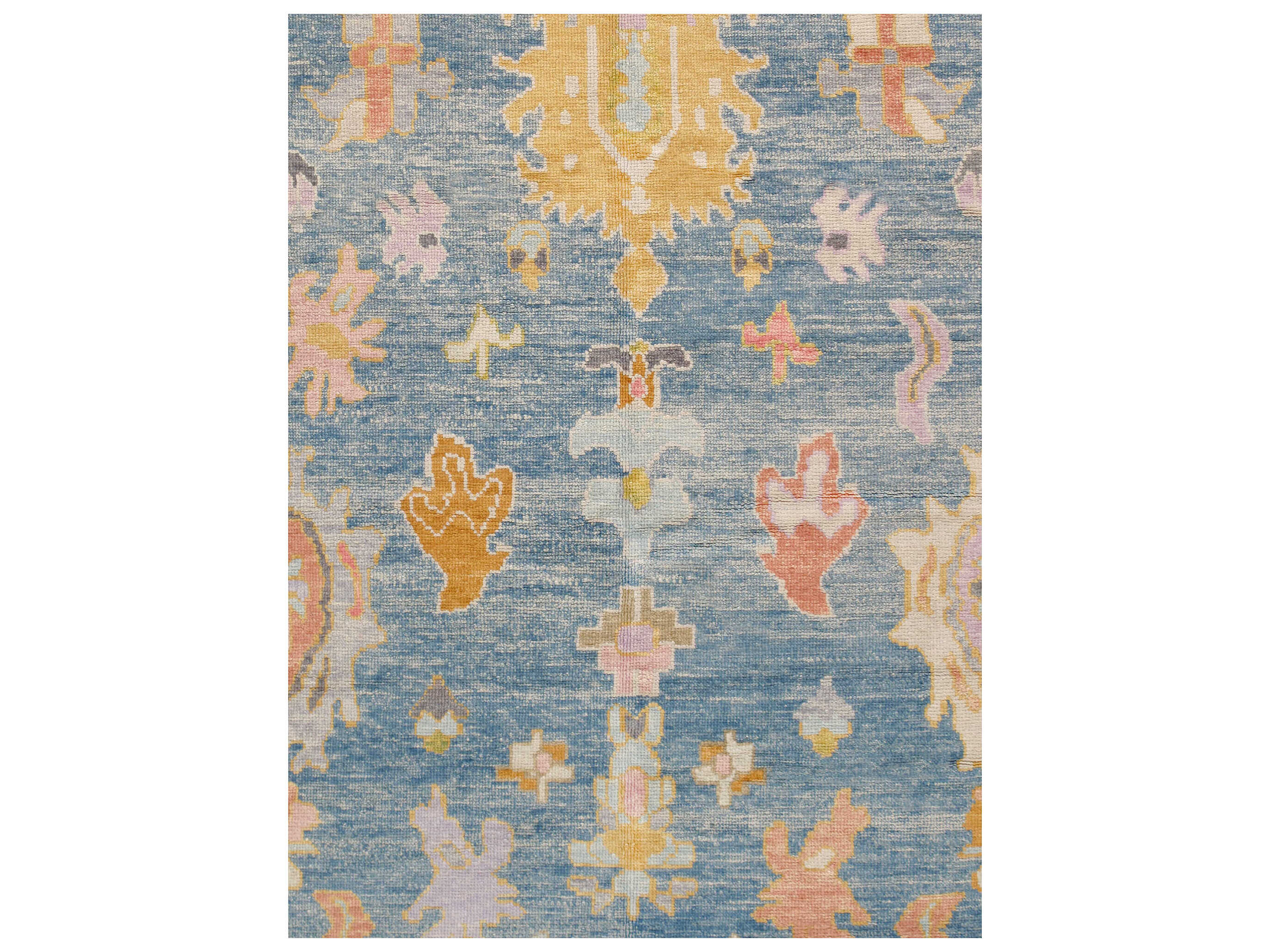 Pasargad Home Oushak Bordered Area Rug