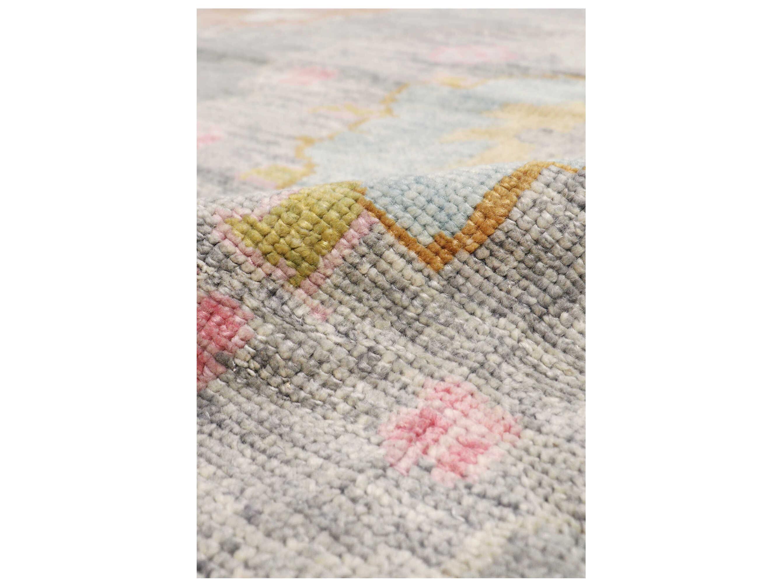 Pasargad Home Oushak Bordered Area Rug