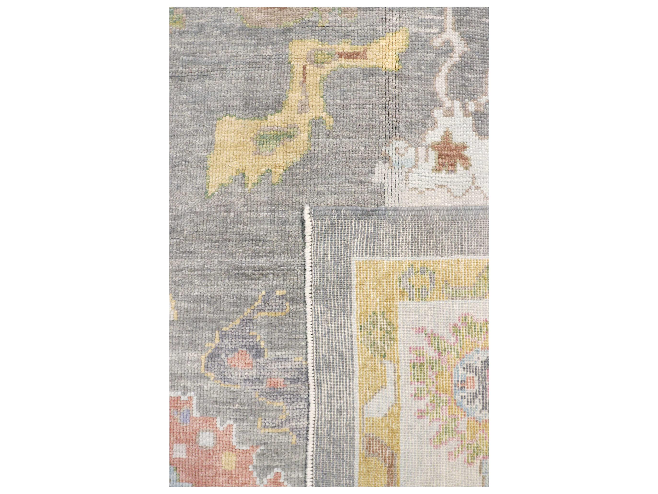 Pasargad Home Oushak Bordered Area Rug