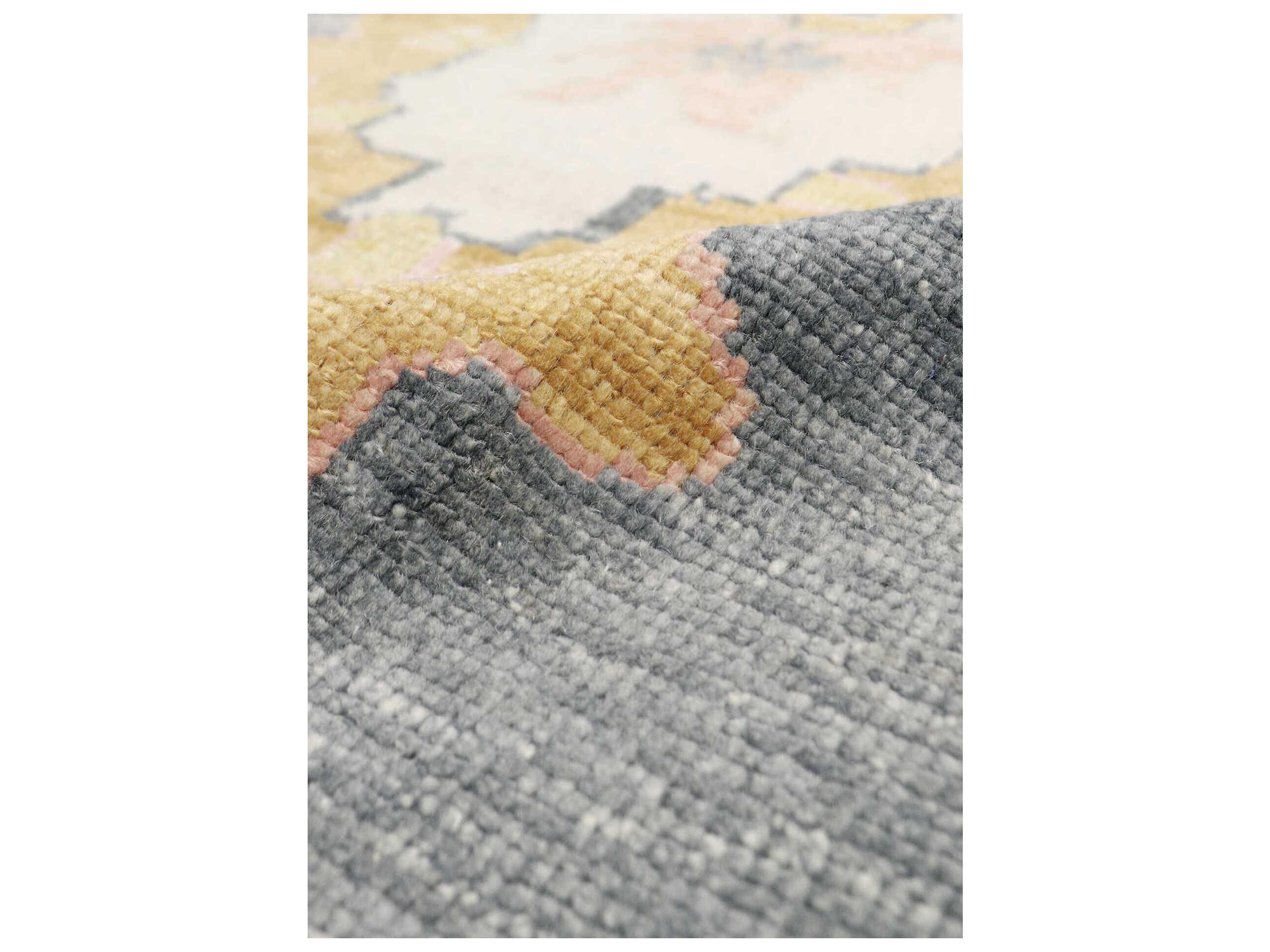 Pasargad Home Oushak Bordered Area Rug