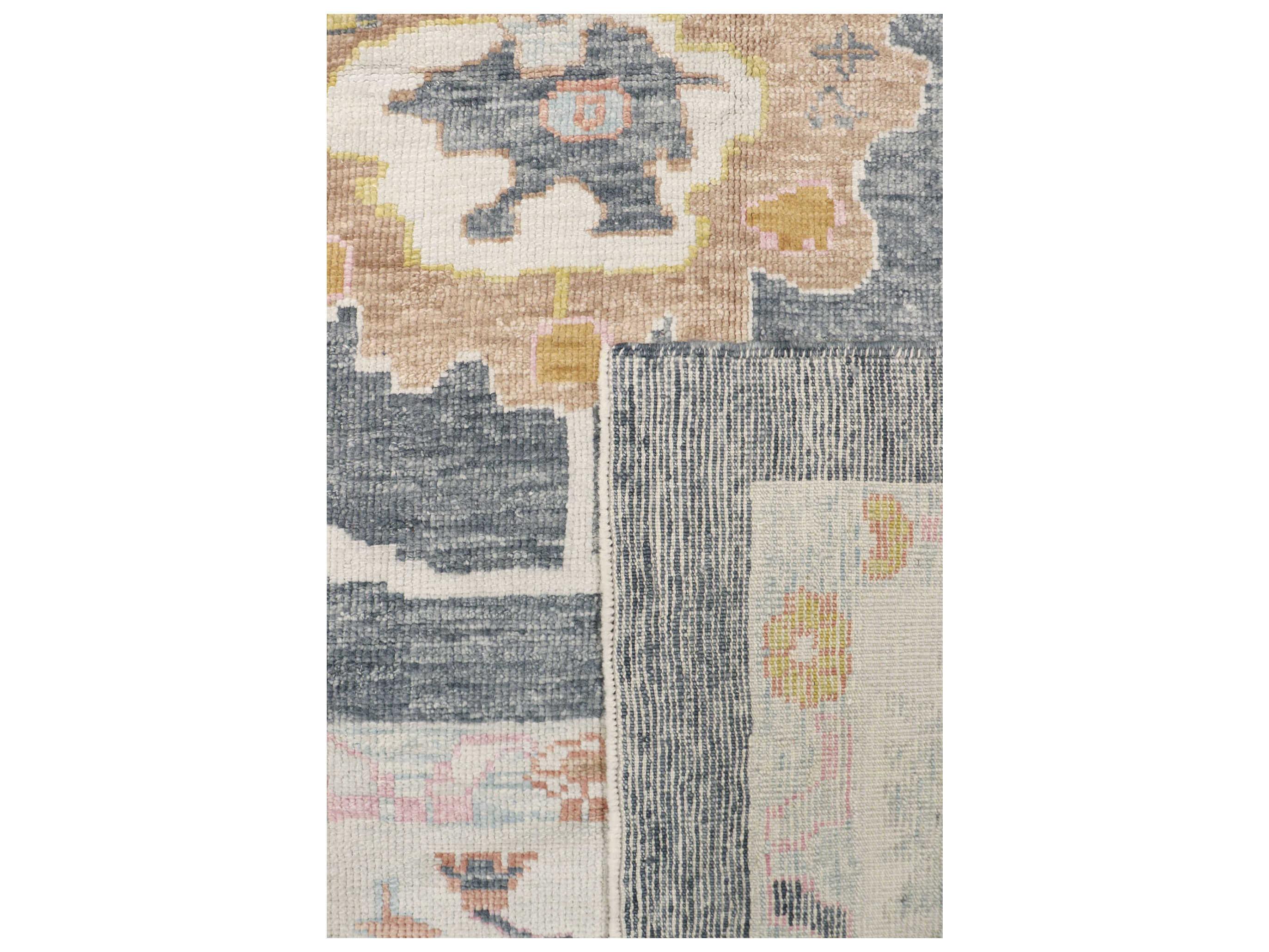 Pasargad Home Oushak Bordered Area Rug