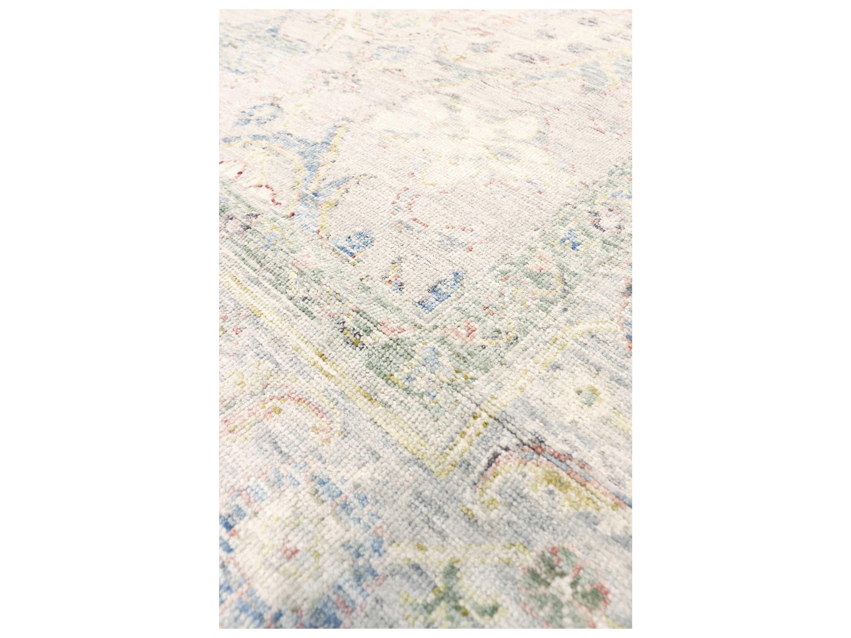 Pasargad Home Oushak Bordered Area Rug